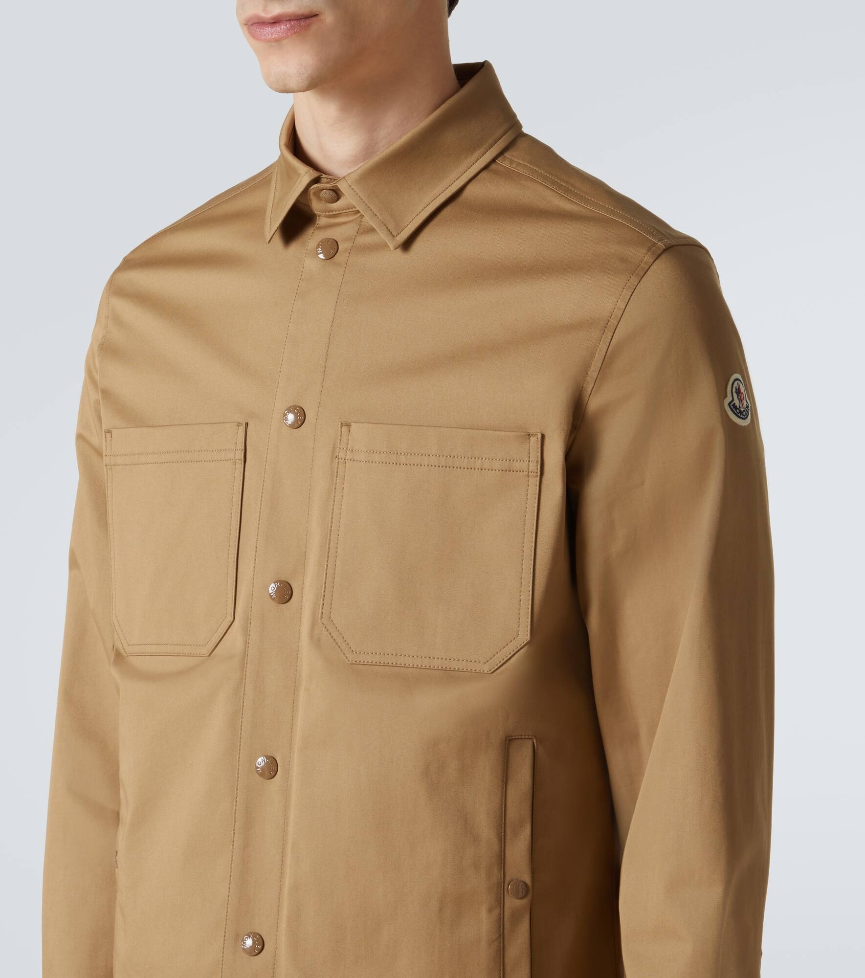 Cotton gabardine overshirt - 5