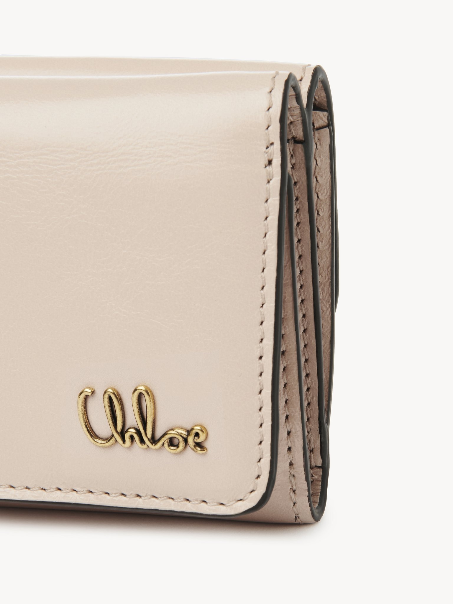 MINI CHLOÉ ICONIC TRI-FOLD IN SHINY LEATHER - 5