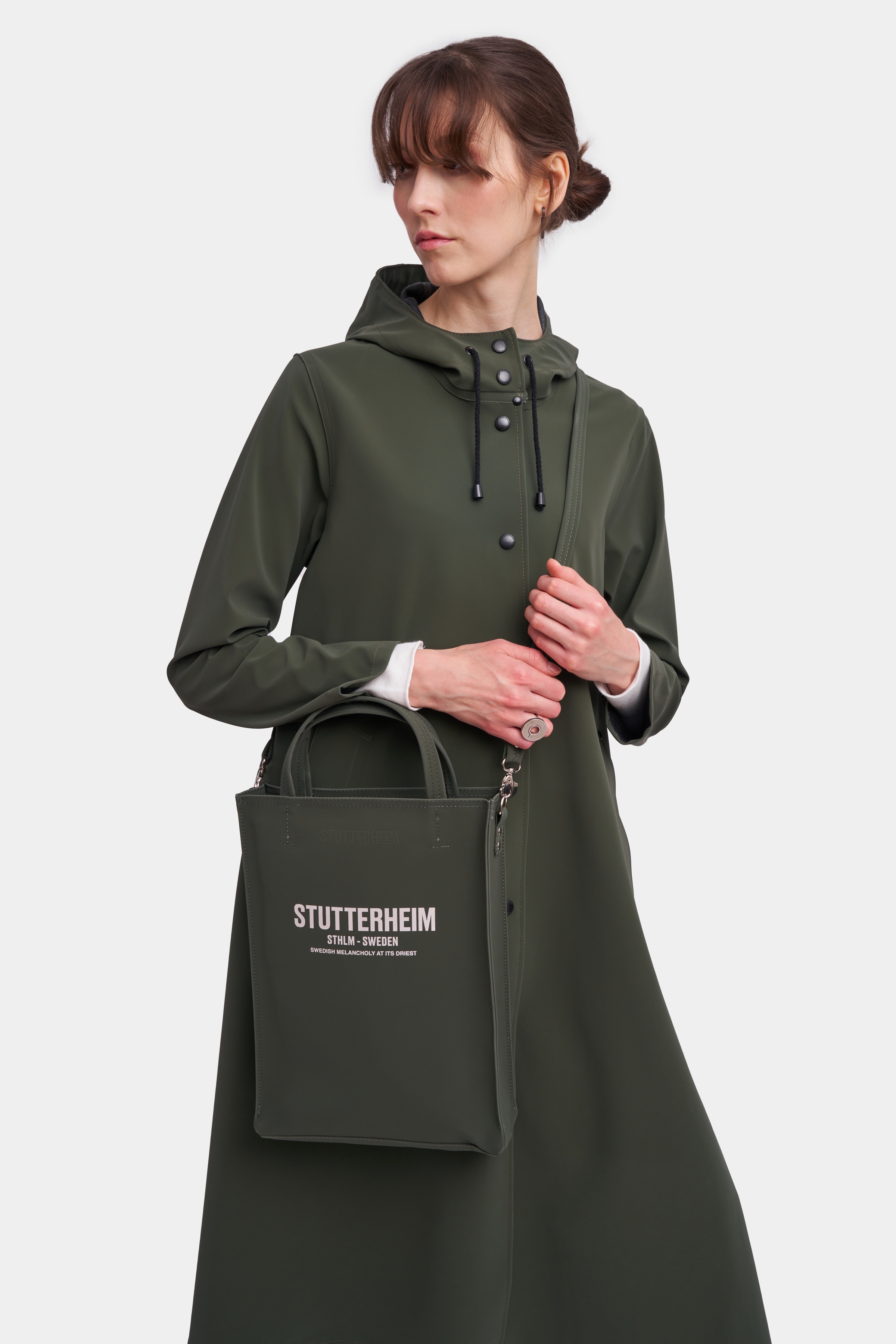Djursholm Matte Bag Dark Green - 2