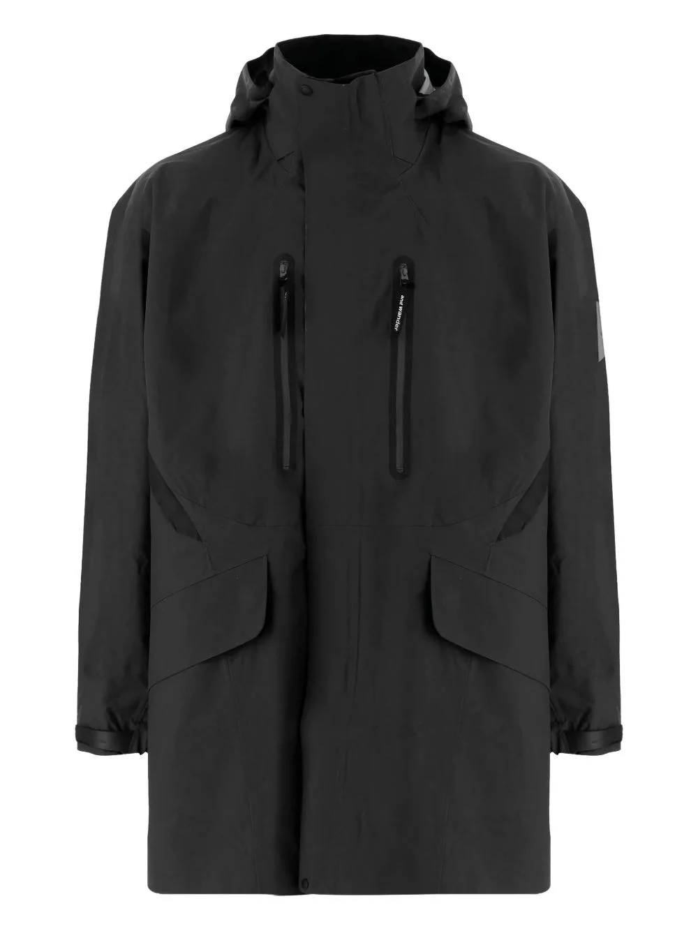 hooded parka coat - 1