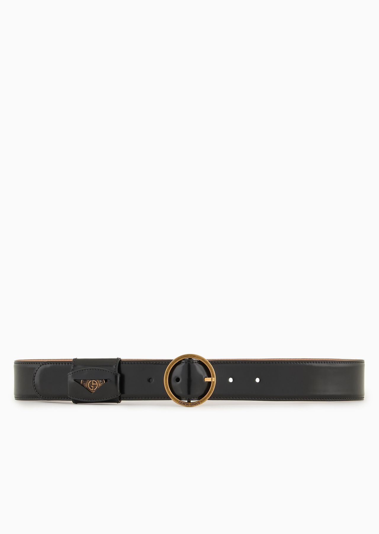 Brushed leather belt - 3