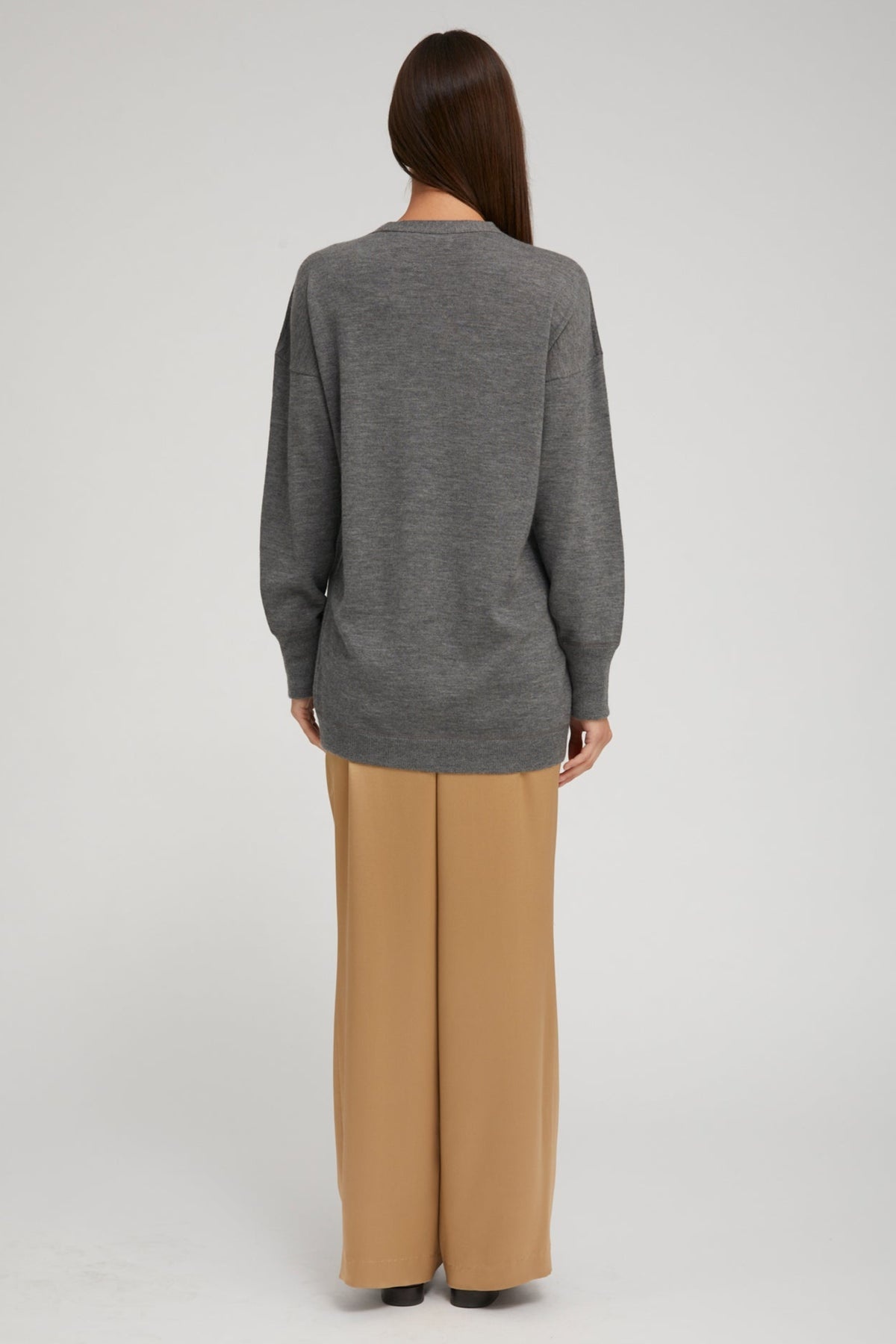 THUNDER CASHMERE BOYFRIEND CARDIGAN - 4