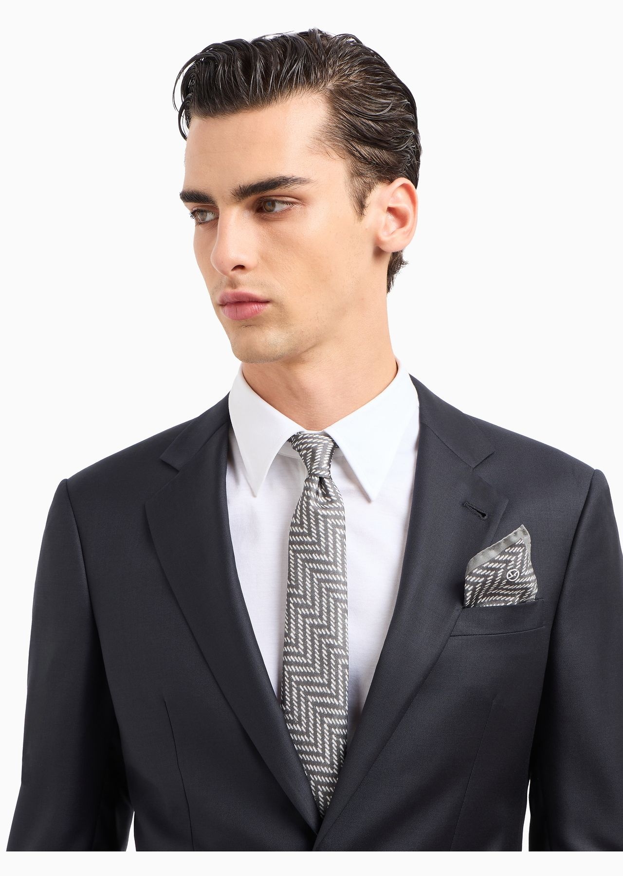 ASV printed silk pocket square - 3