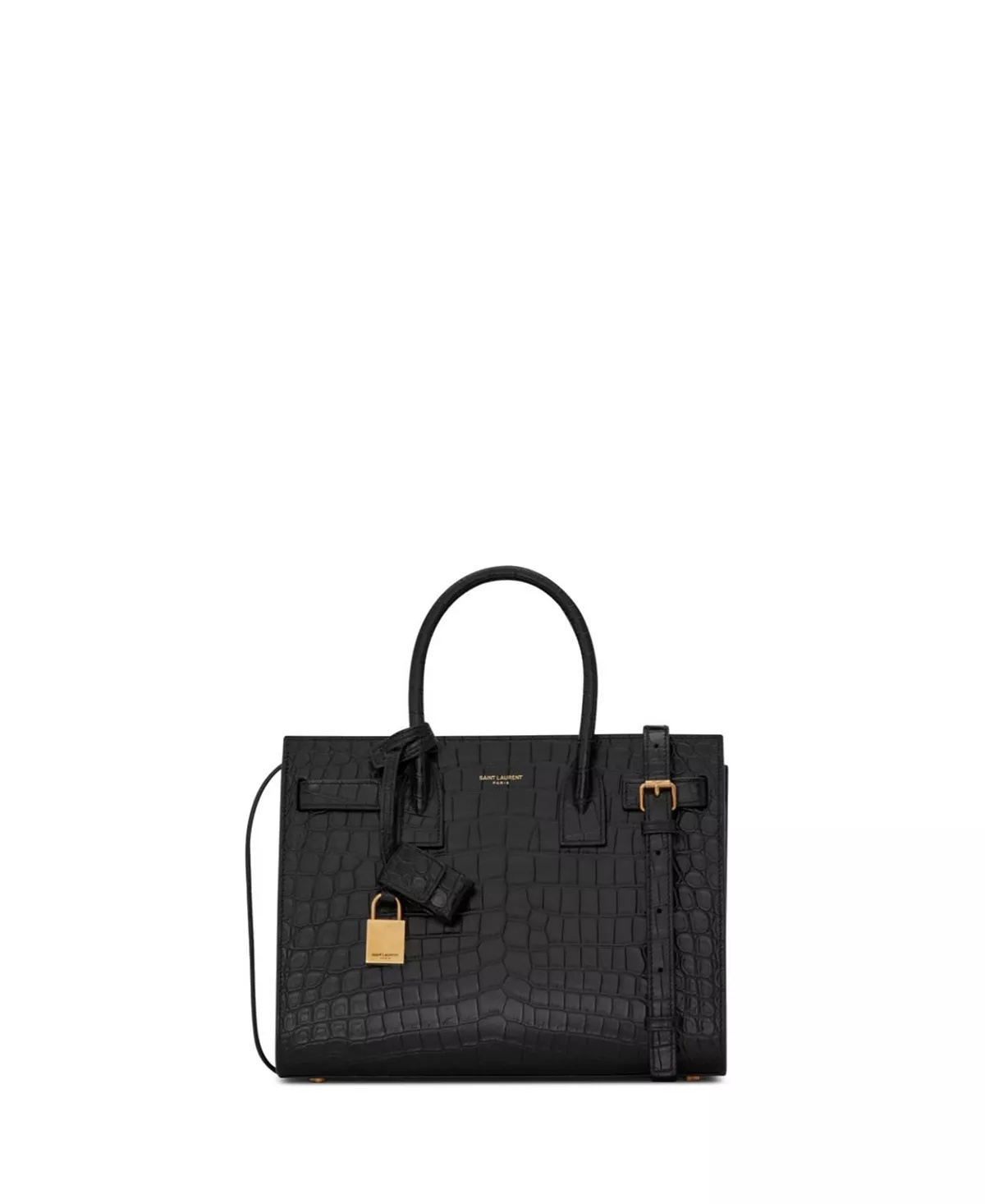 Sac De Jour Baby in Matte Crocodile Embossed Leather - 1