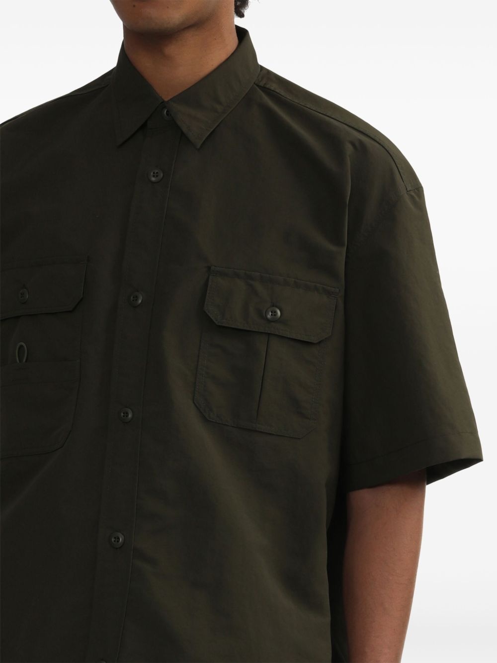 utility-pocket short-sleeve shirt - 5