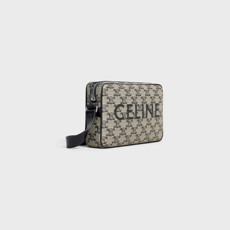 CELINE Medium Messenger Bag in TRIOMPHE CANVAS WITH CELINE PRINT outlook