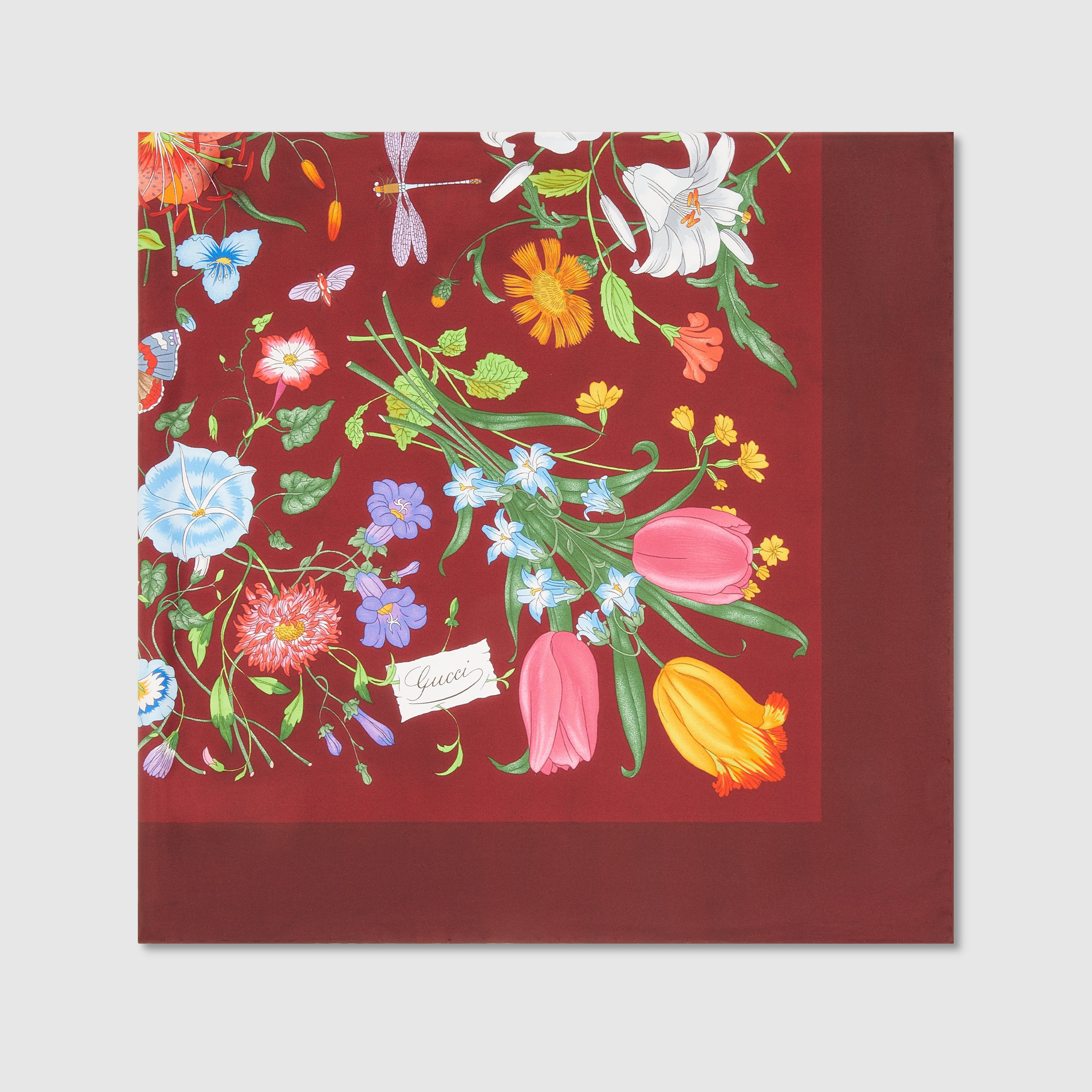 Printed silk twill carré - 2
