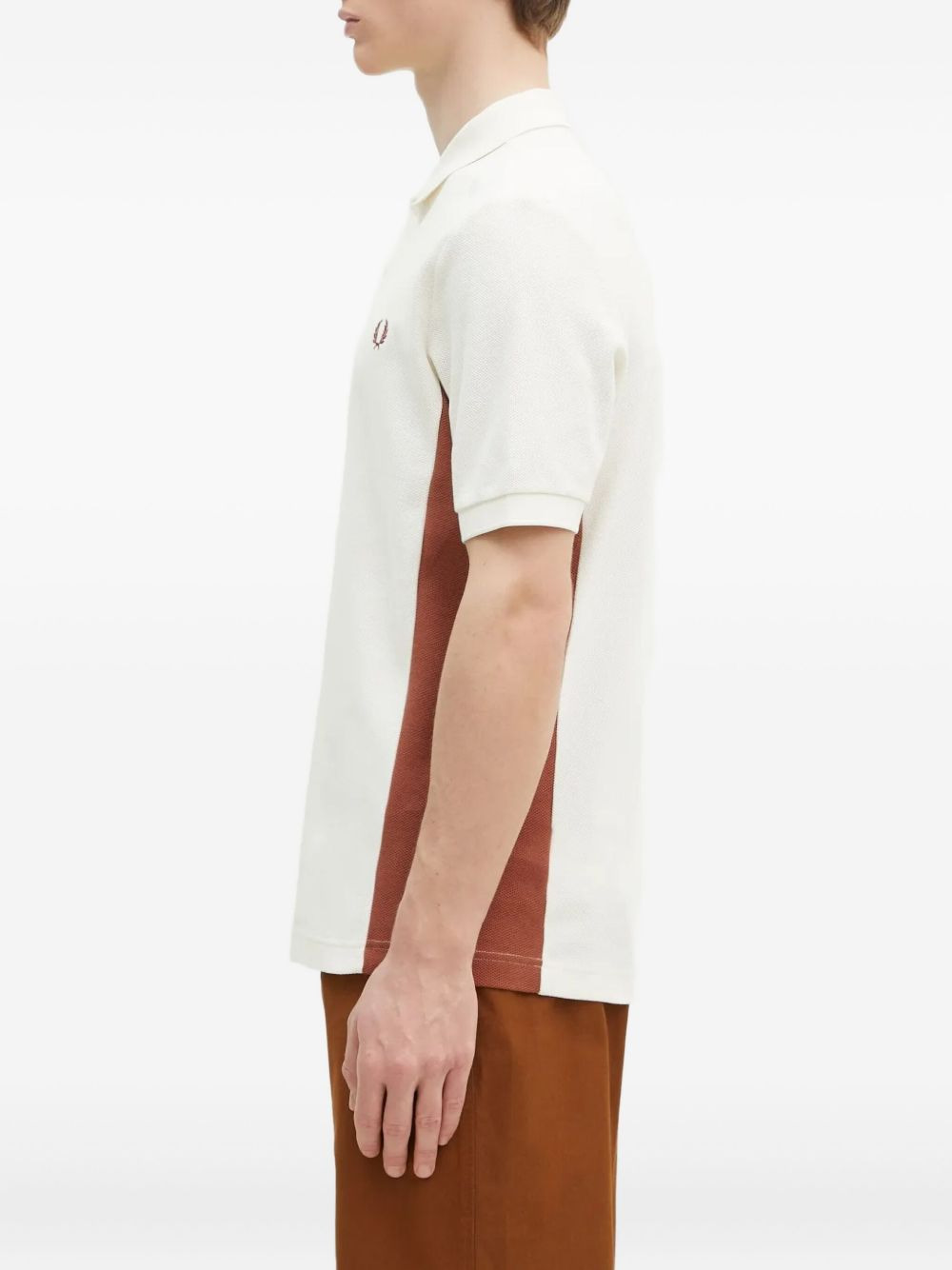 panelled polo shirt - 3