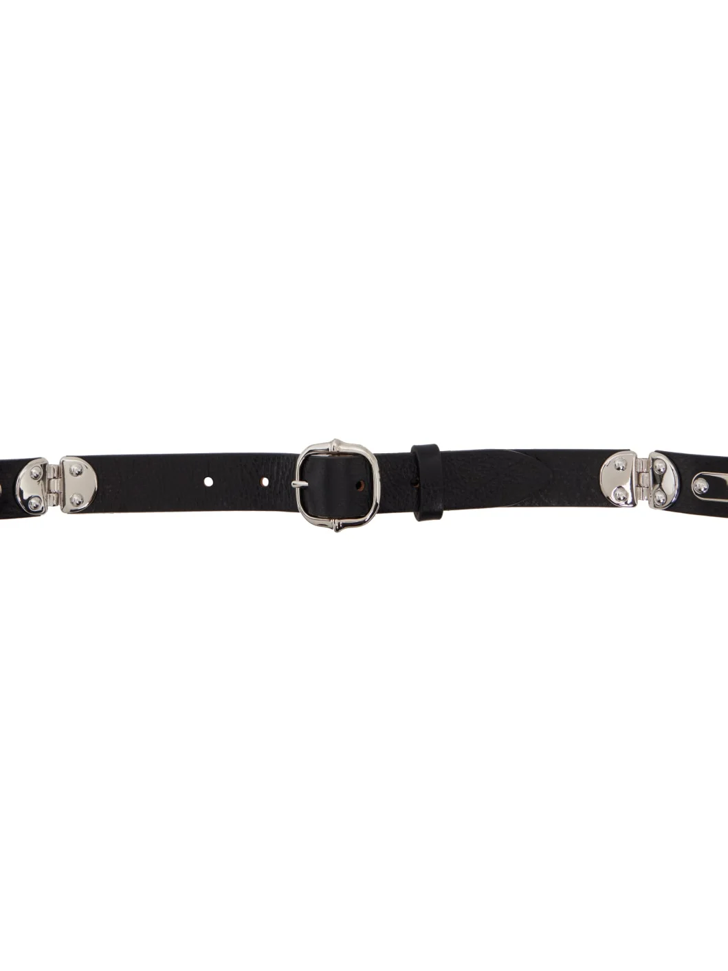 Black Depson Leather Belt - 1
