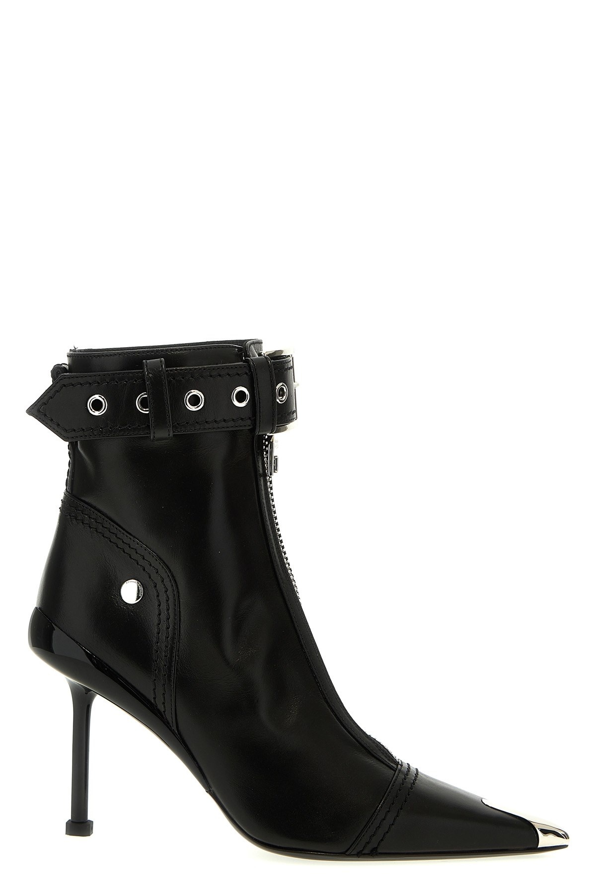 ショートブーツ・ブーティ alexander mcqueen 'Slash' ankle boots (768095W4X81 1081) Alexander McQueen 'Slash biker' ankle boots | julianfashion