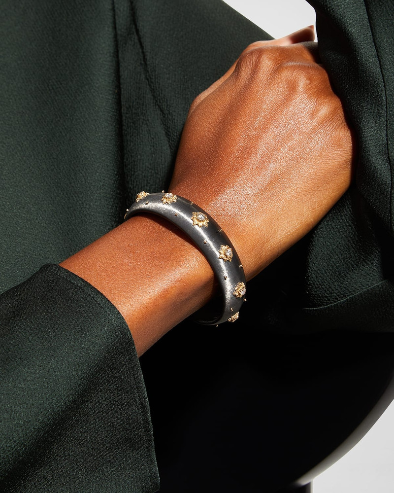 Buccellati Macri 18K Gold Diamond Cuff Bracelet outlook