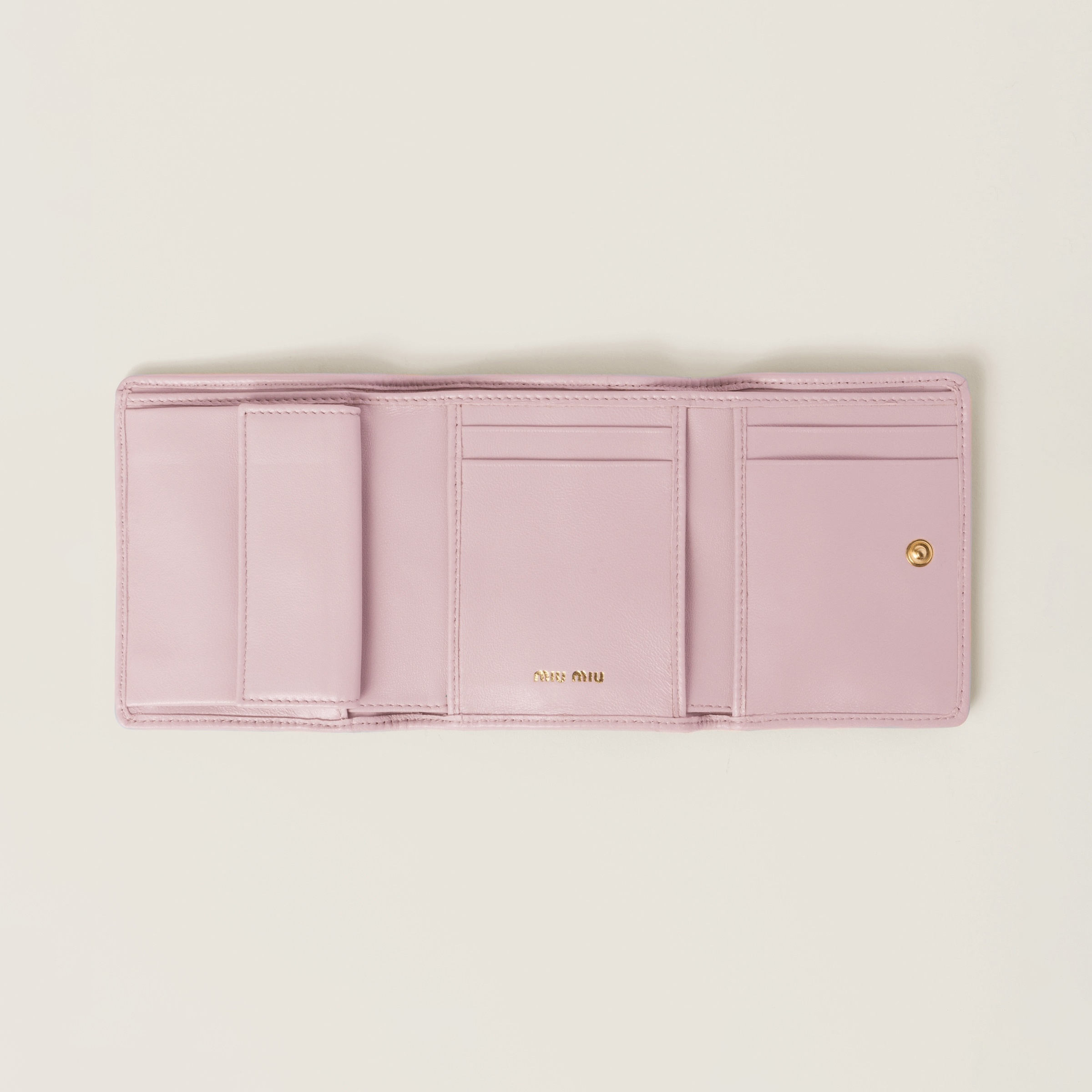 Small matelassé nappa leather wallet - 2
