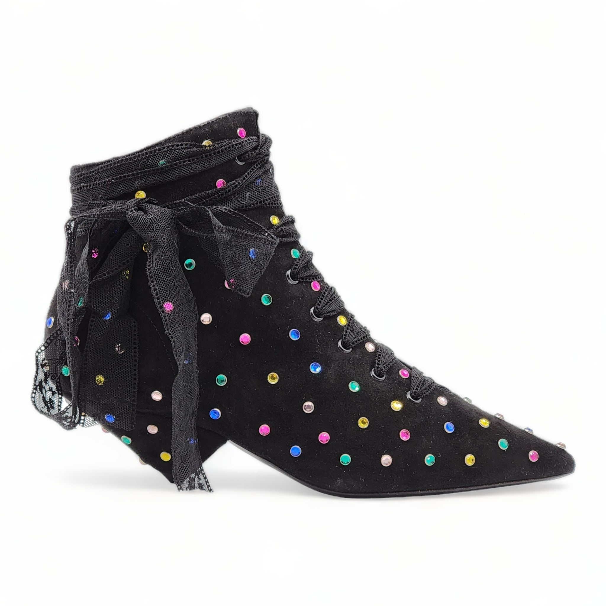 Saint Laurent Blaze 45mm Crystals Booties - 3