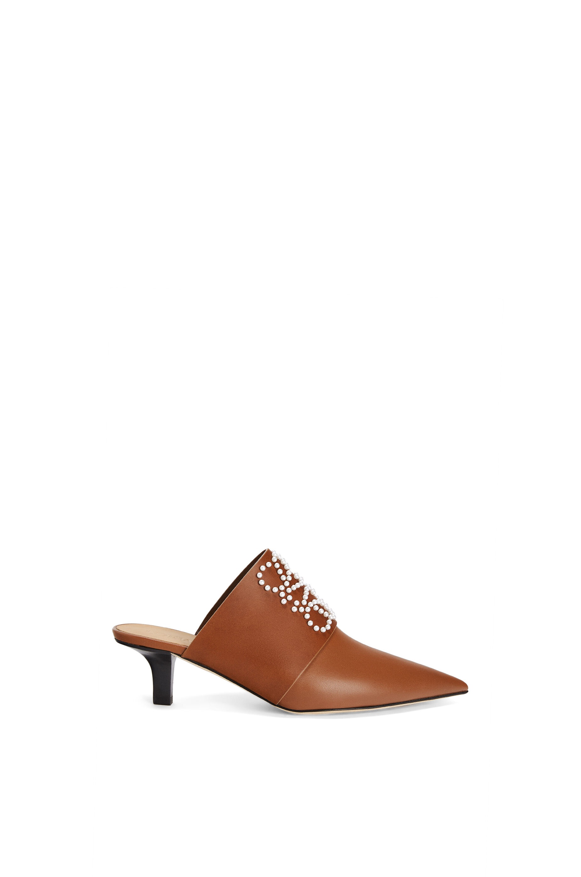 Pointy heel mule in calfskin - 1