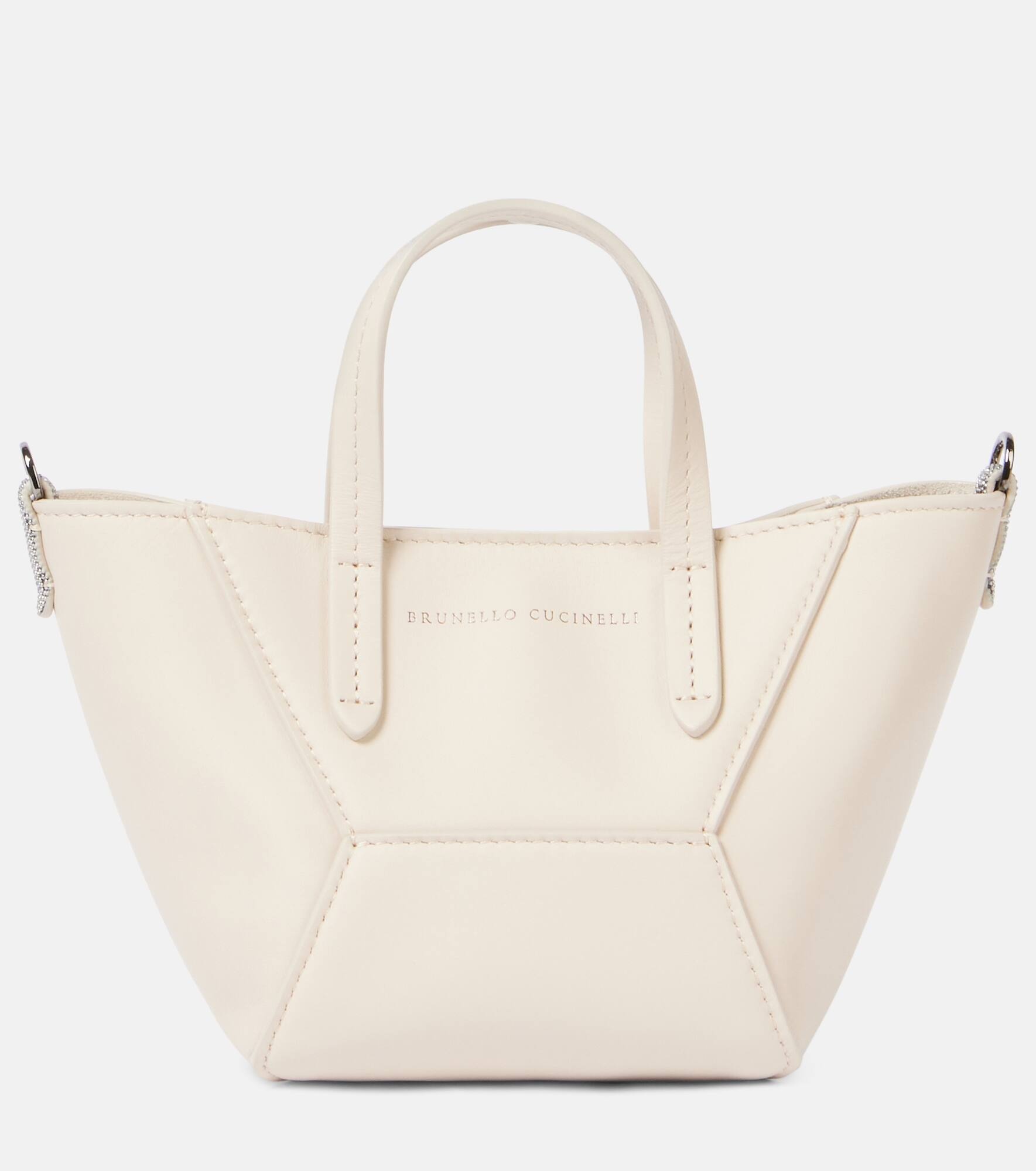 BC Duo Small leather tote bag - 1