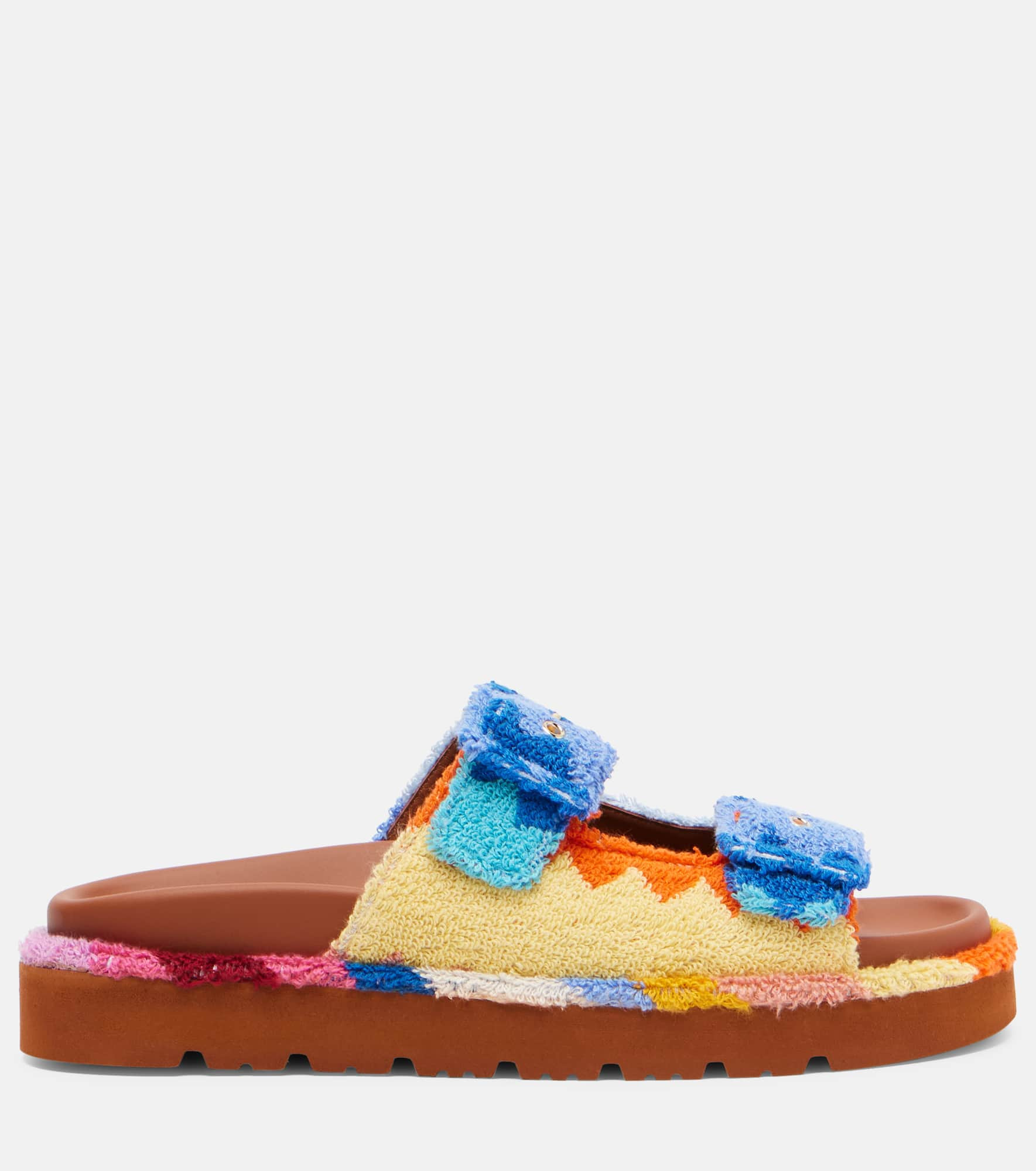 Clea Zigzag terry sandals - 4