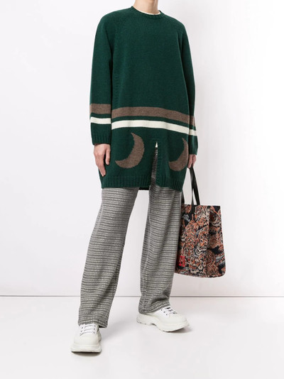 UNDERCOVER contrast stripe jumper outlook