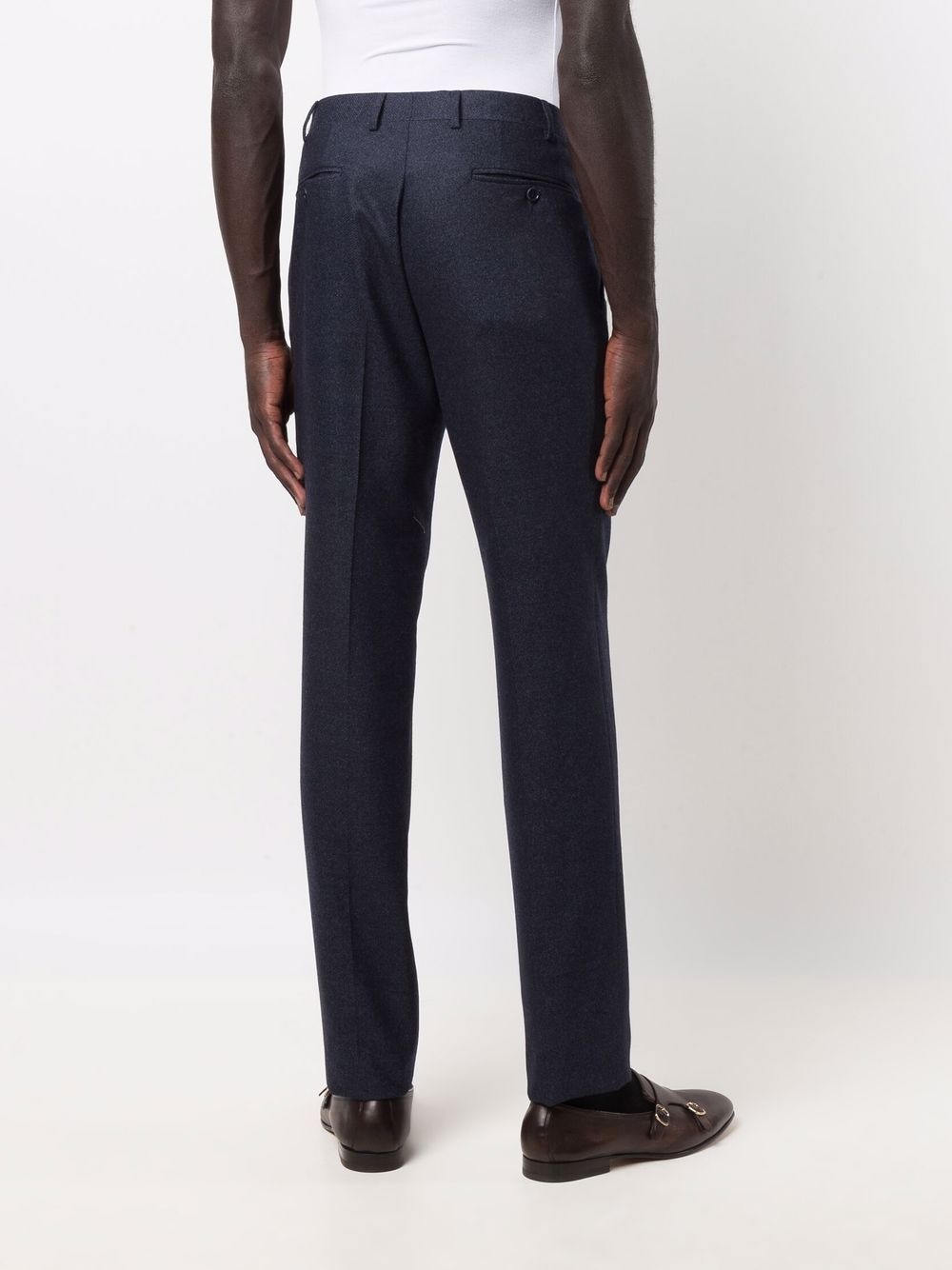 straight-leg tailored trousers - 4