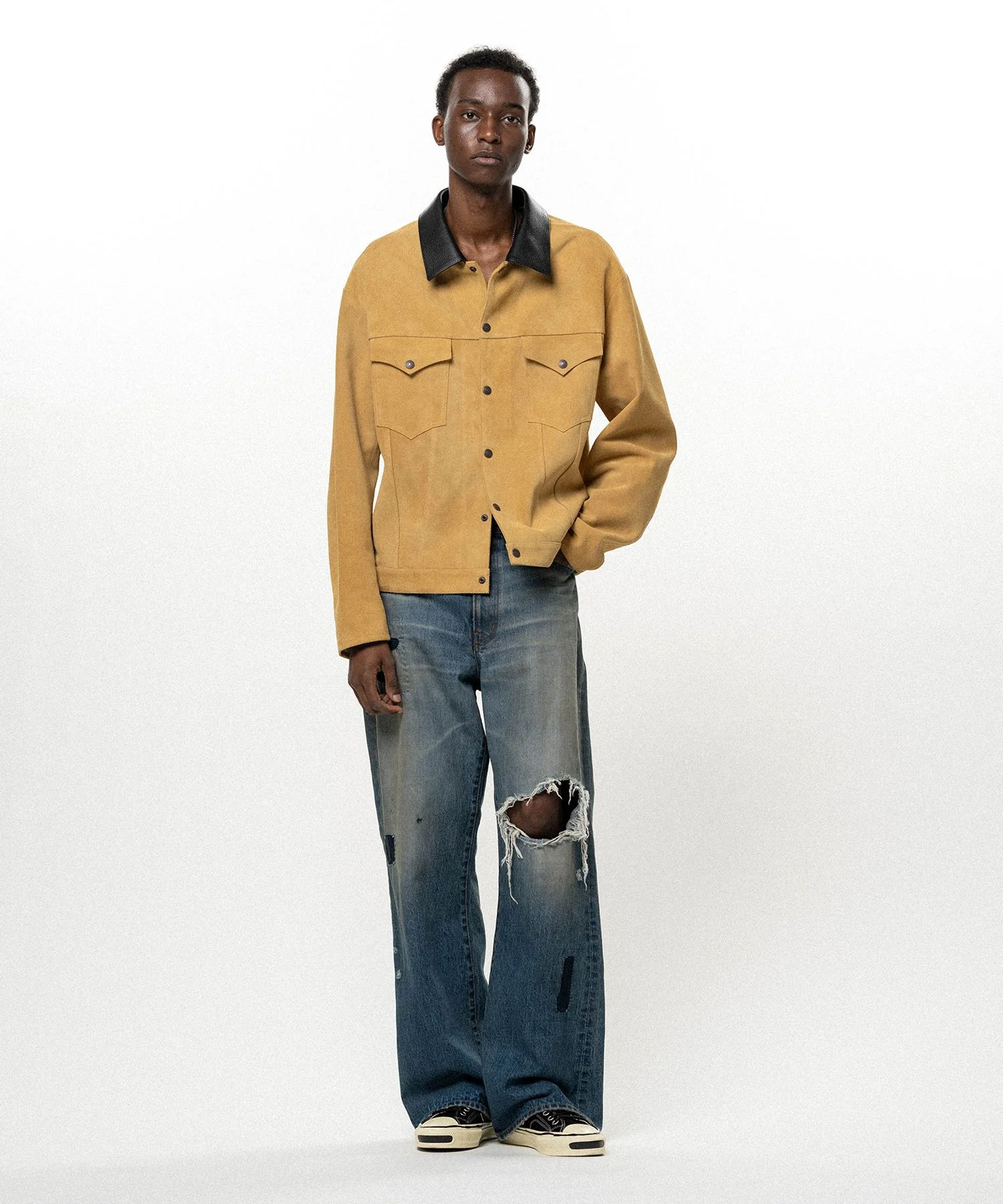 Suede Trucker Jacket - 1