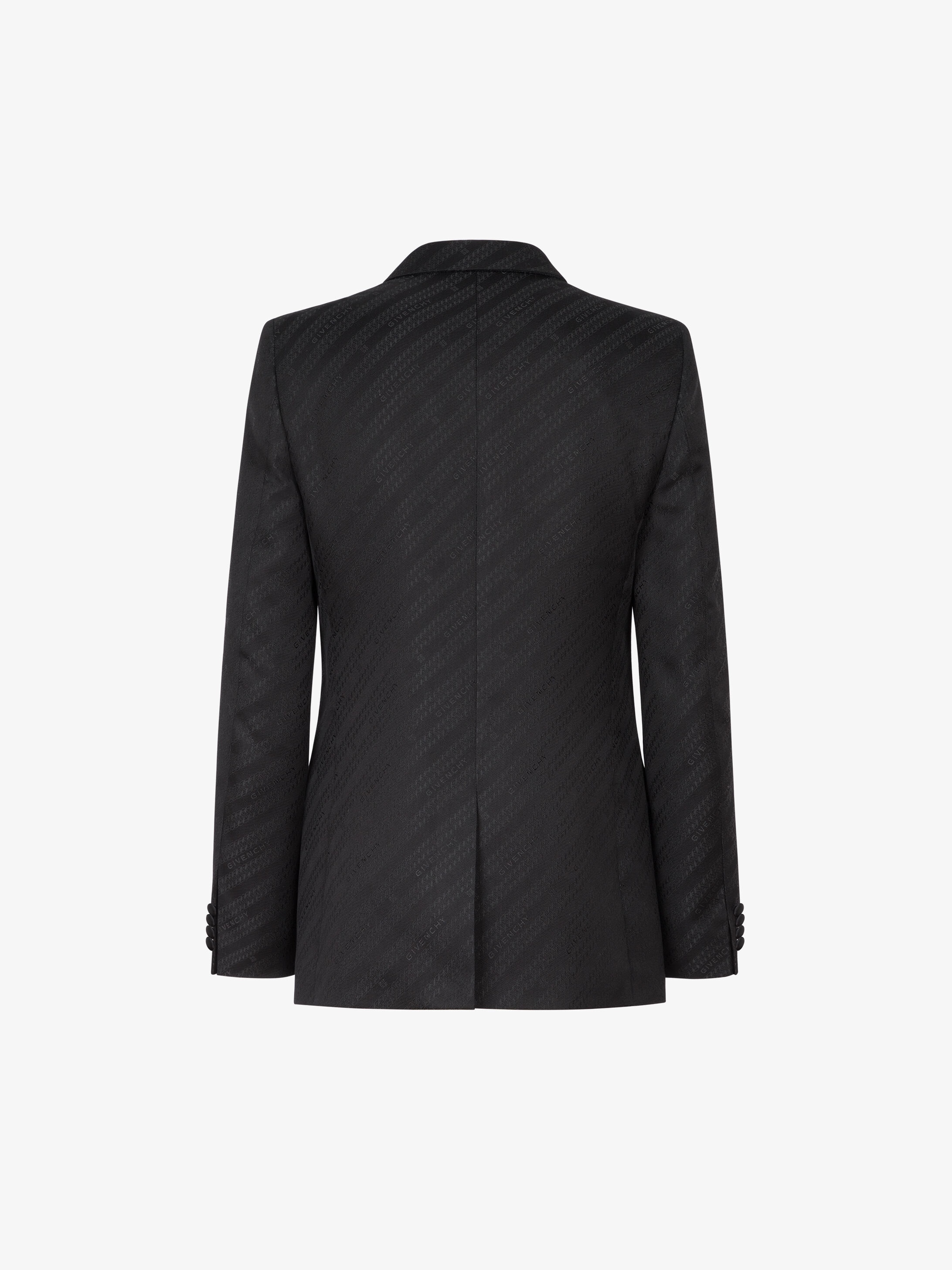 GIVENCHY Chain jacquard jacket with satin collar - 4