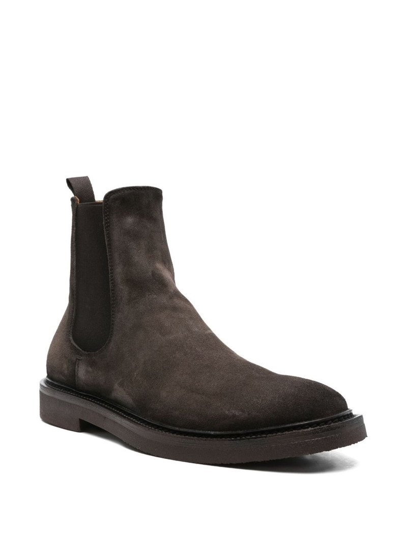 OFFICINE CREATIVE elasticated-panel suede boots outlook