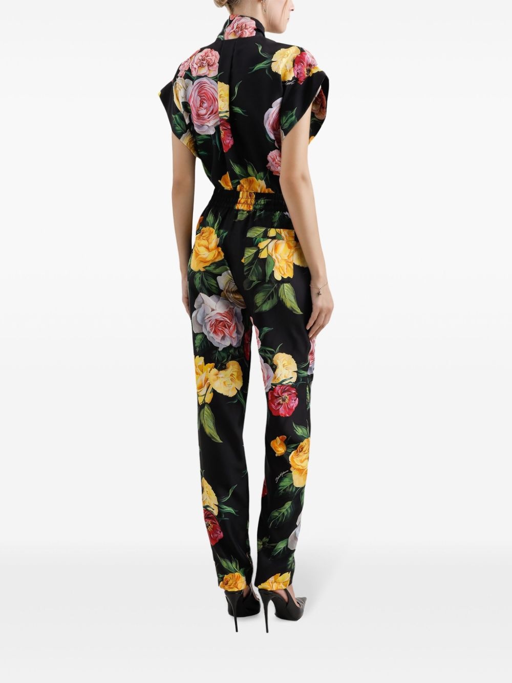 rose-print shirt - 3