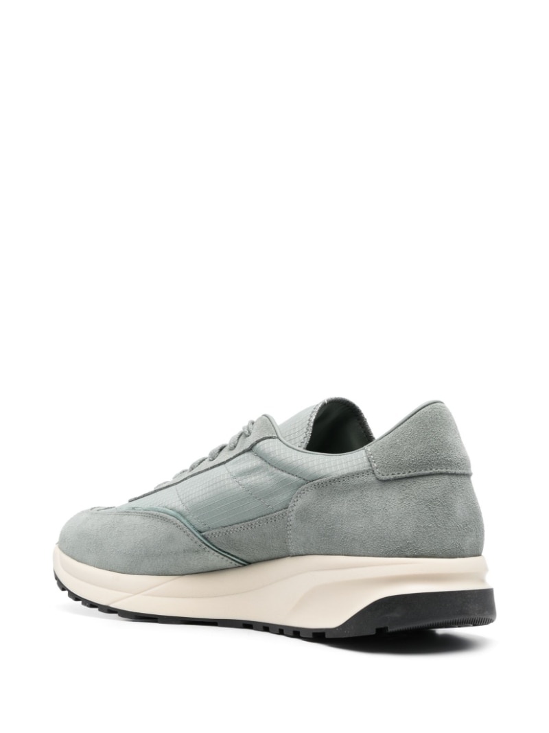 multi-panel lace-up sneakers - 3
