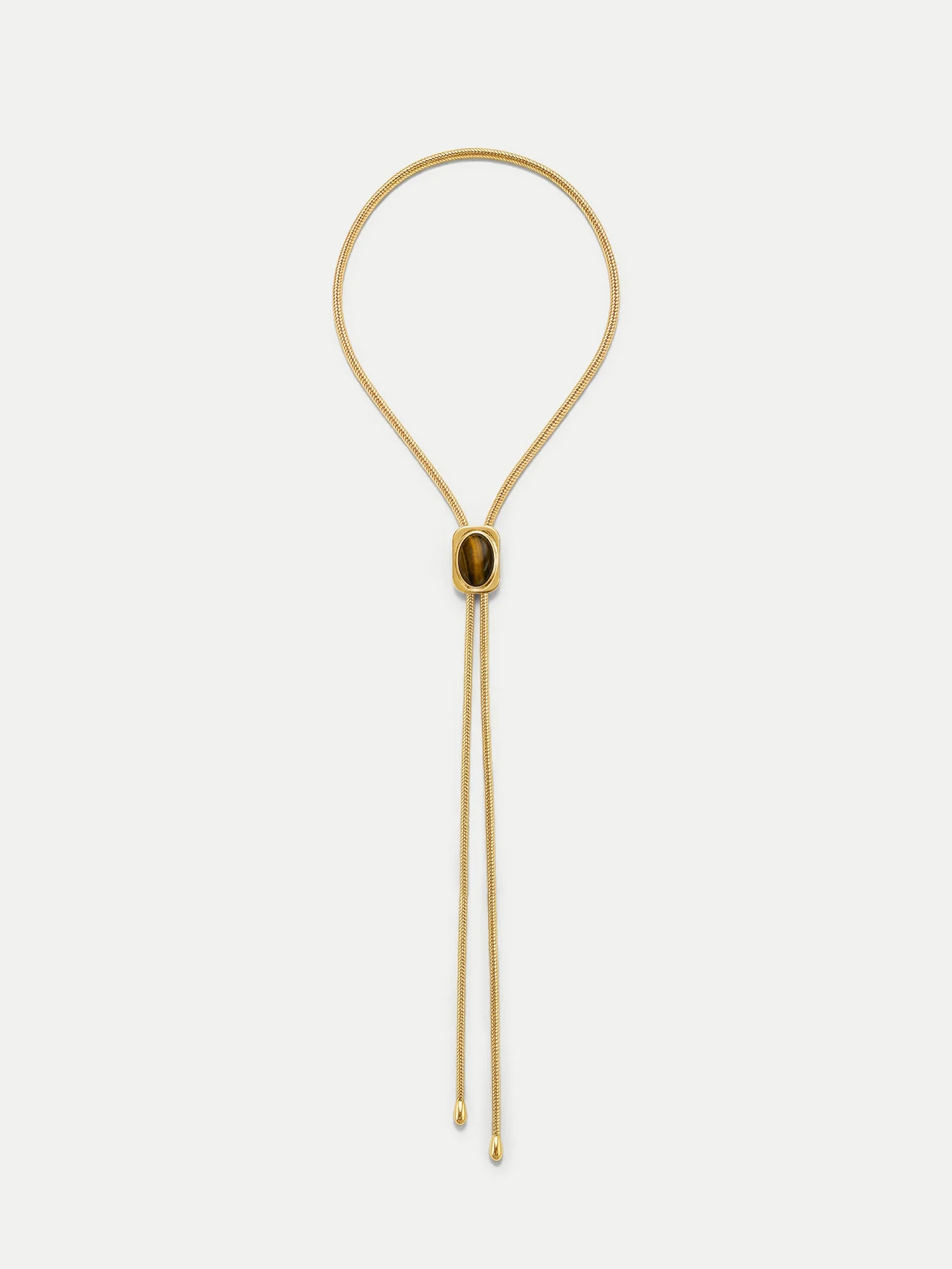 TIGER’S EYE CABOCHON BOLO - 1