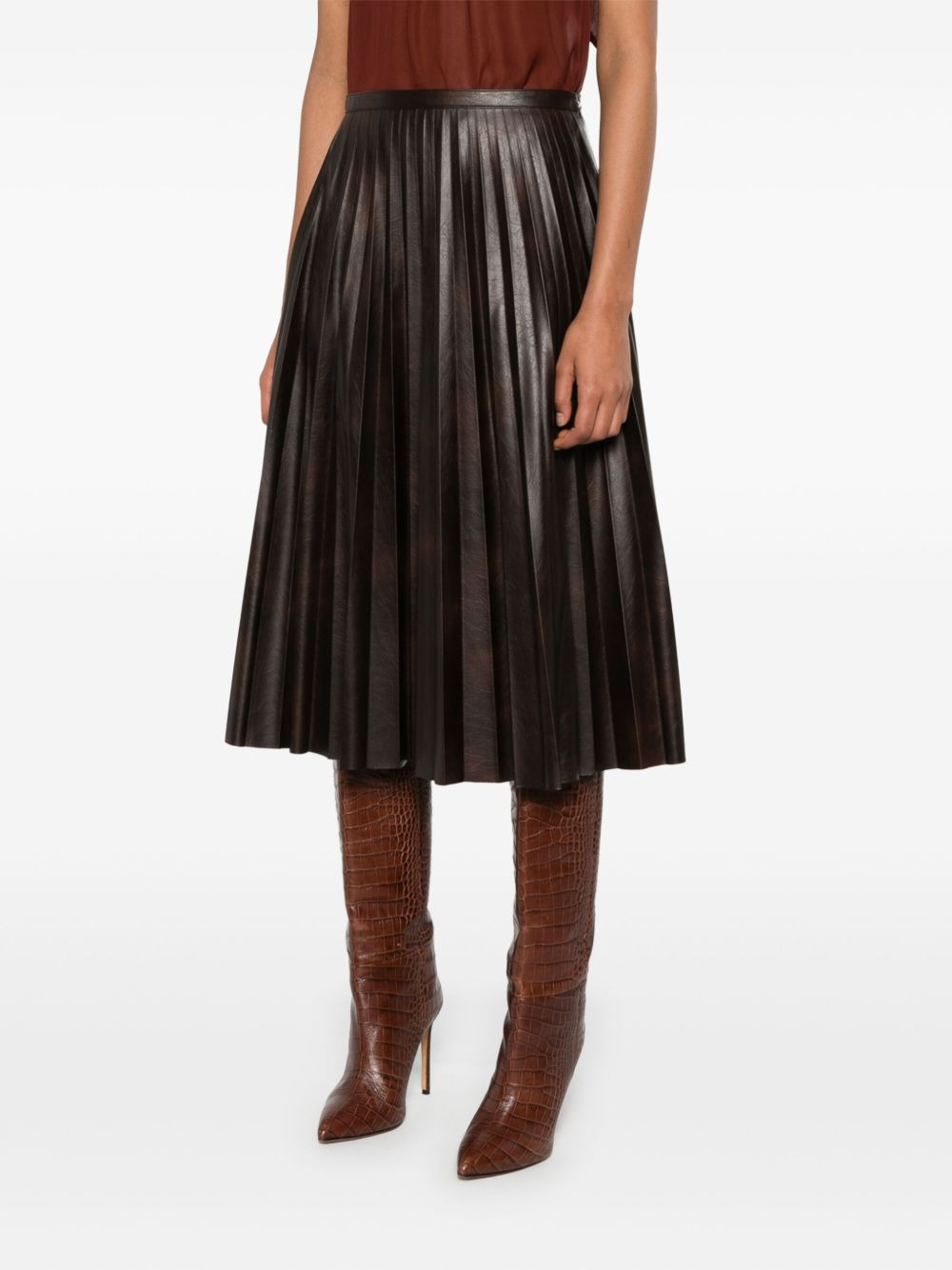 pleated midi skirt - 3