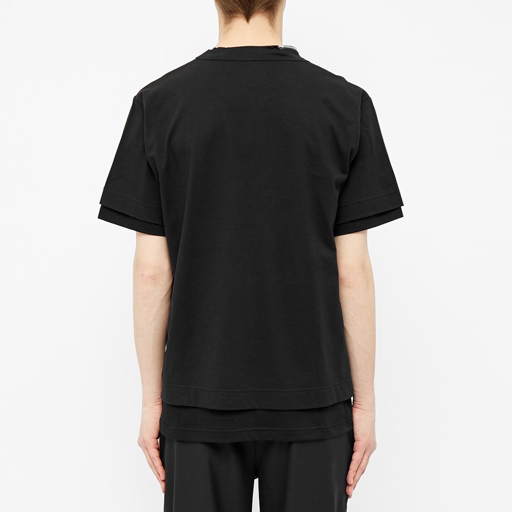 Sacai Zip Neck Tee - 4