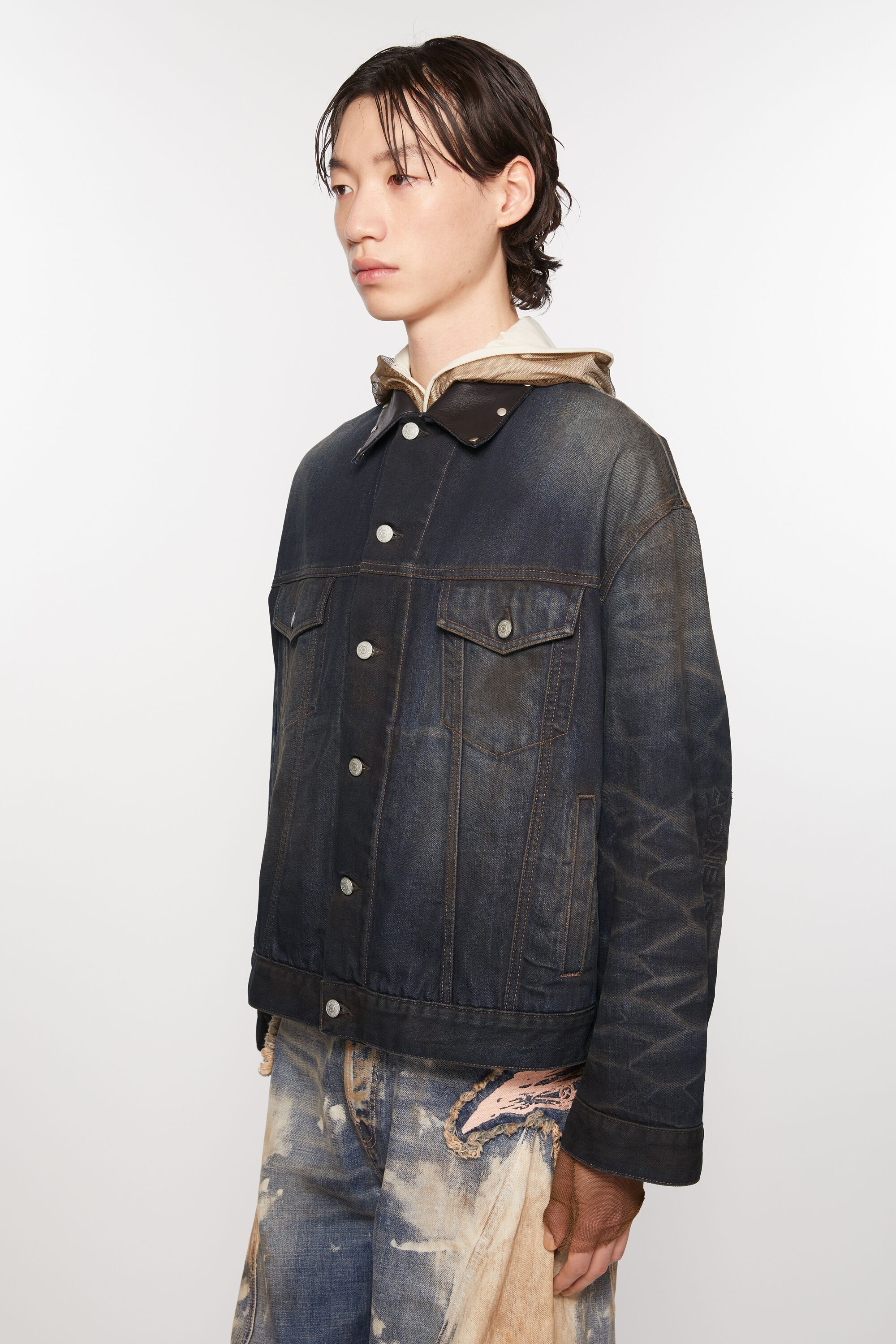 Denim jacket - Oversized fit - Dark Blue - 3