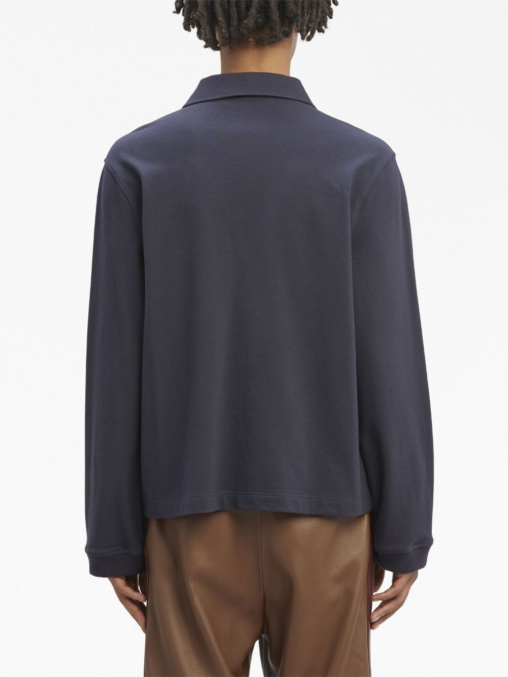 Sartorial Tape long-sleeved polo shirt - 5