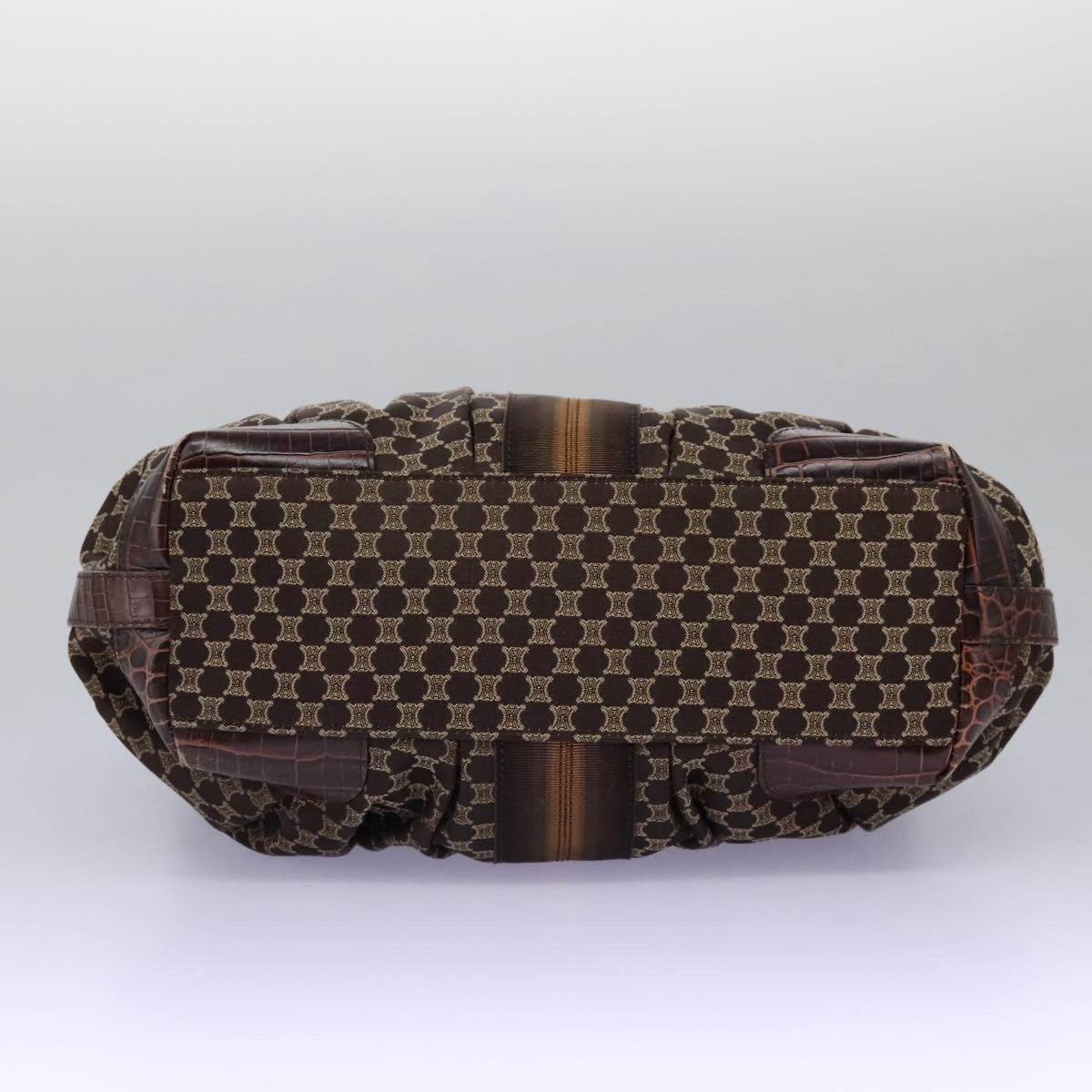 CELINE Macadam Canvas Tote Bag Brown - 5