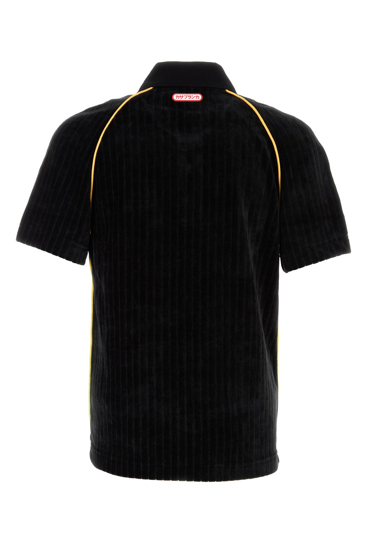 Black corduroy polo shirt - 2
