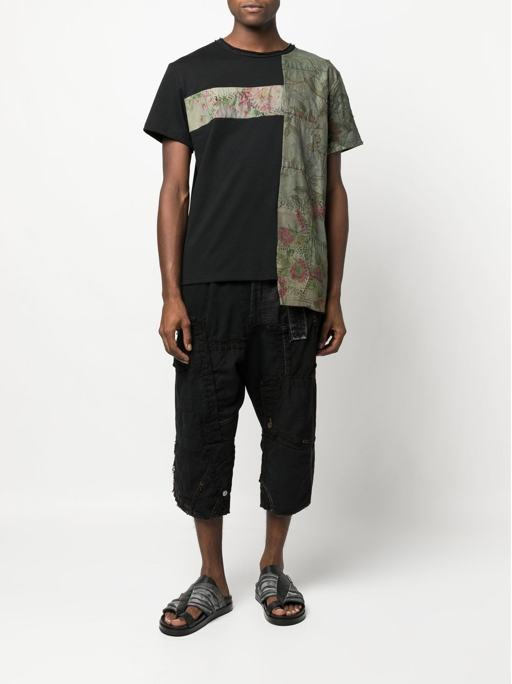 Patchy two-tone T-shirt - 2