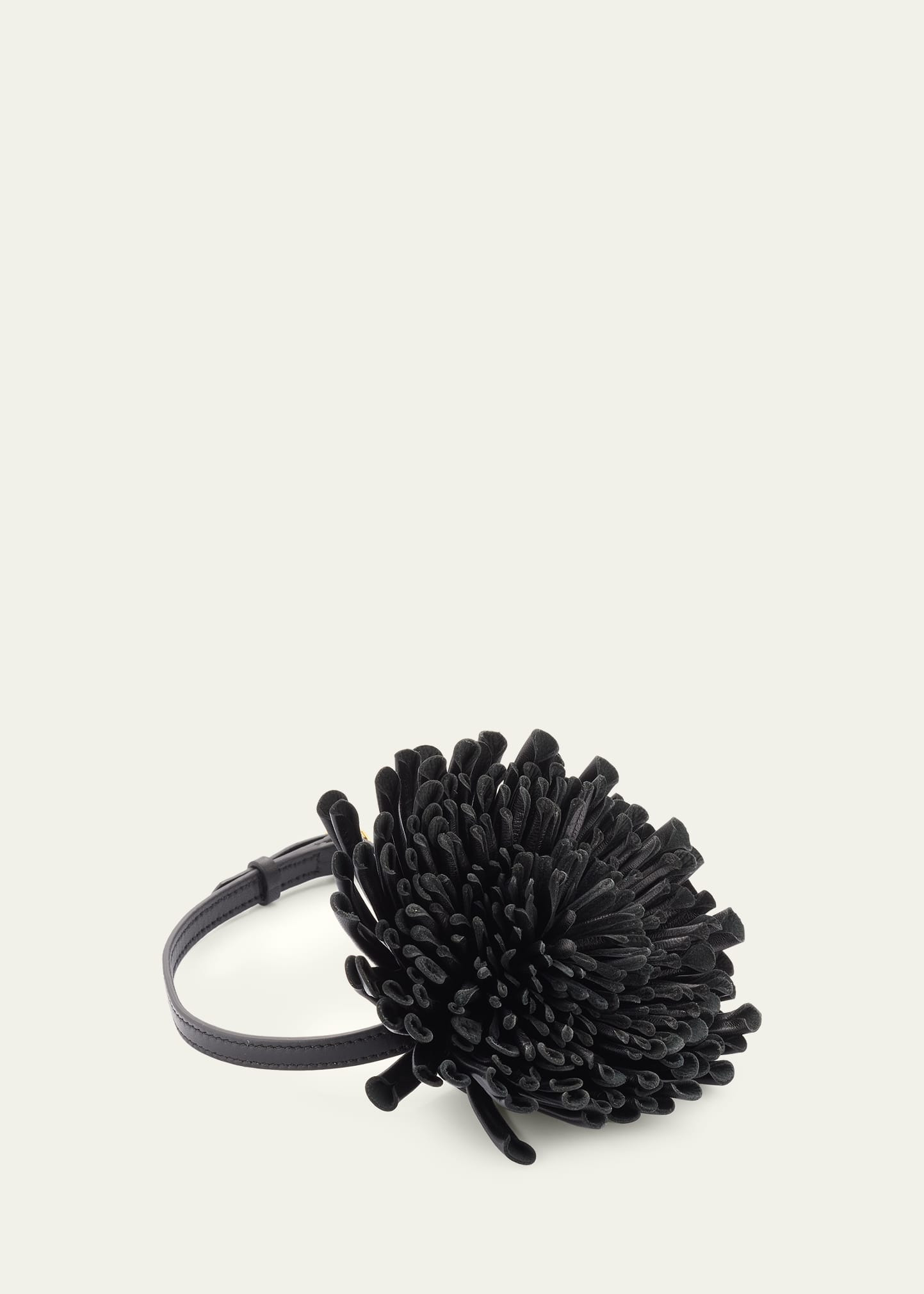 Leather Flower Choker - 2