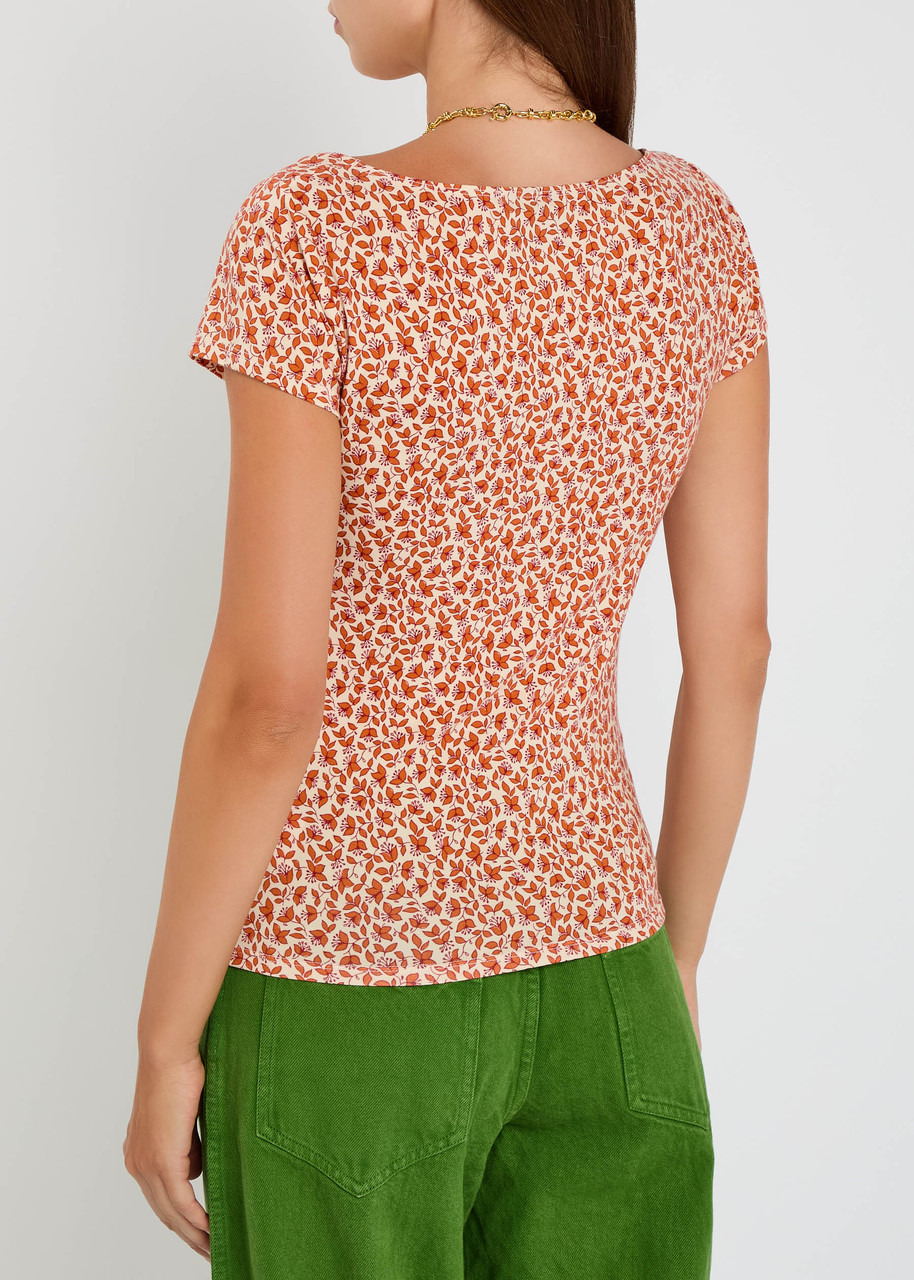 Reformation Floral-print Stretch-jersey top - 3