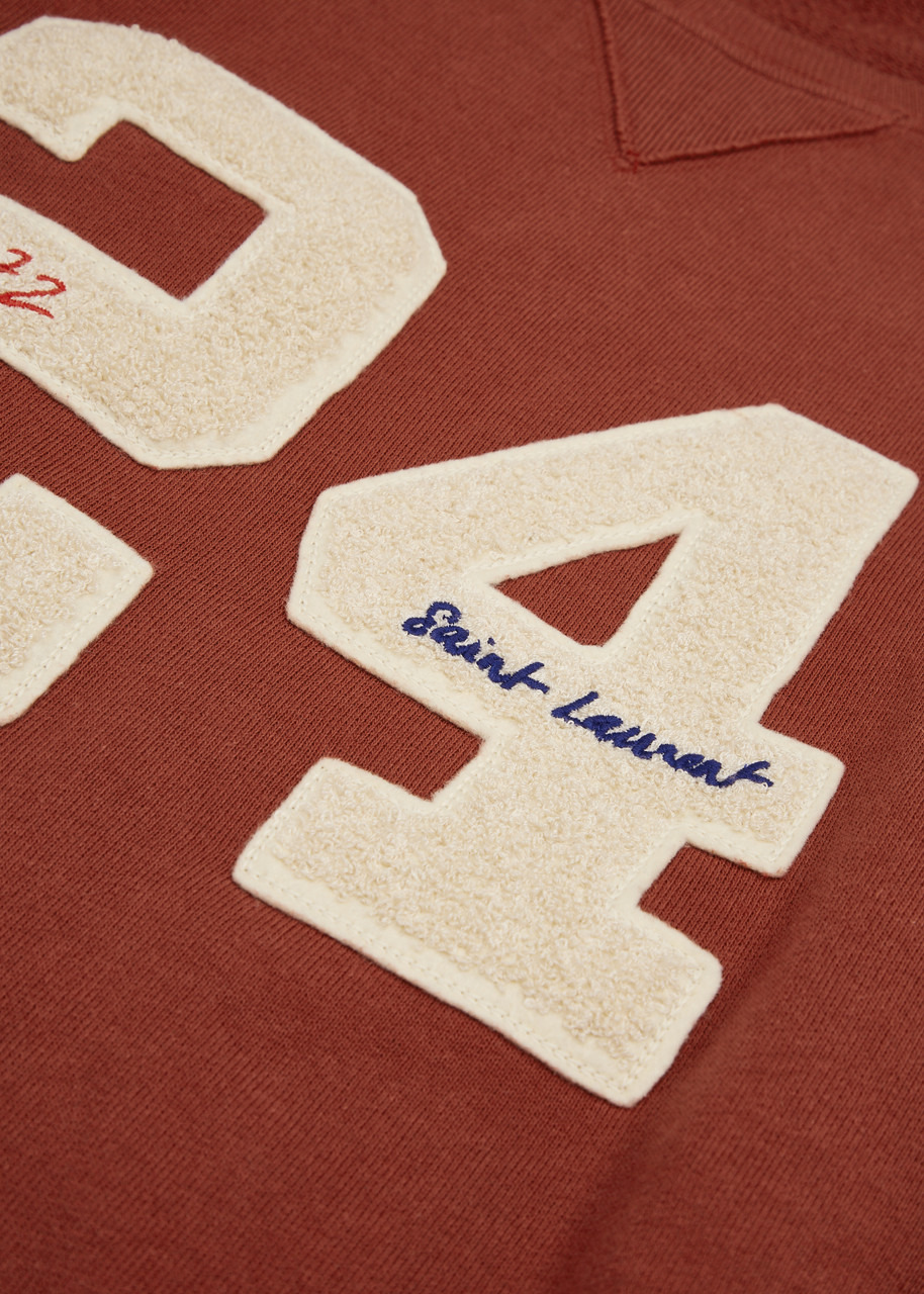 24 logo-embroidered cotton sweatshirt - 5