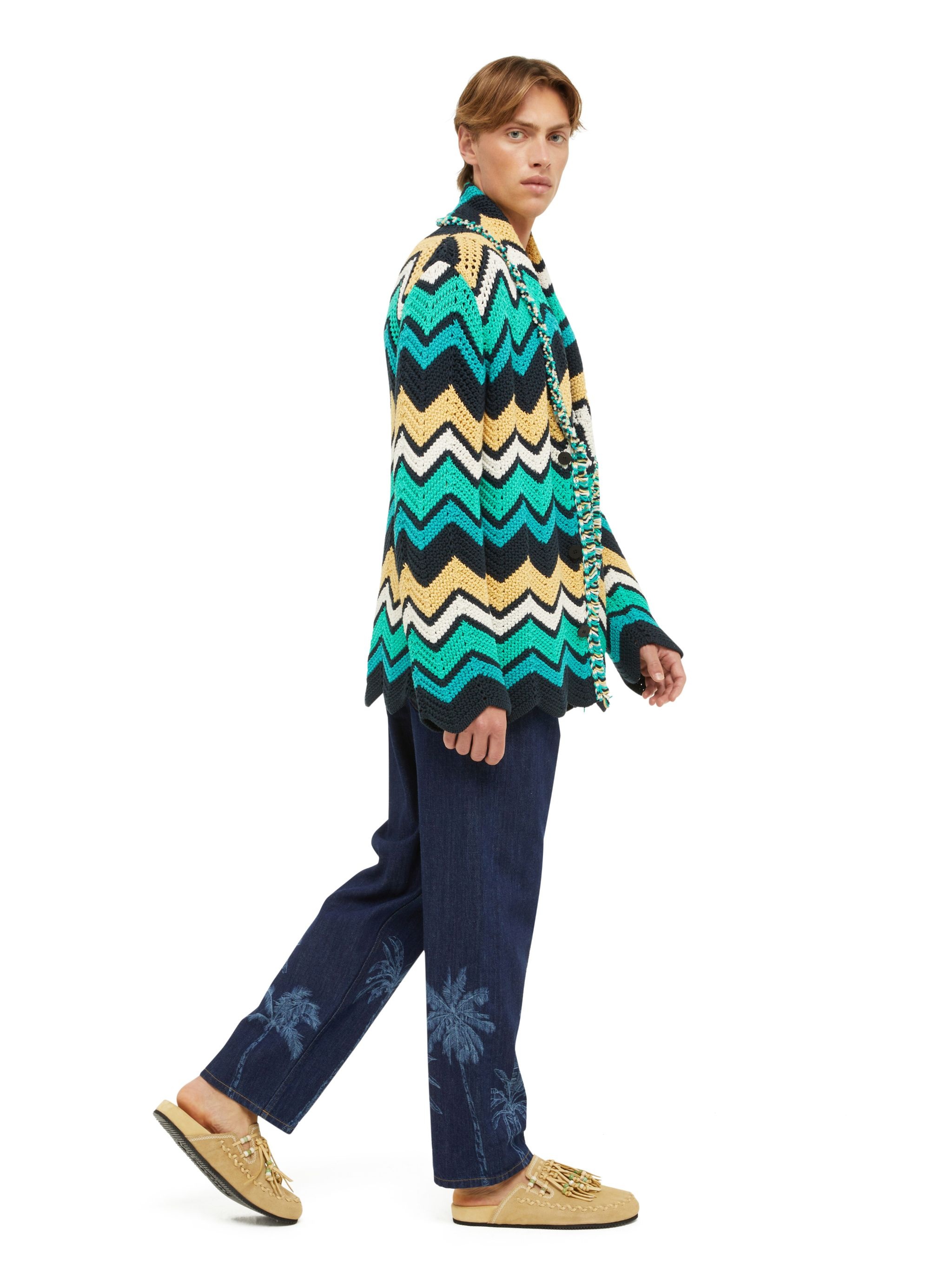 Kaleidoscopic Chevron Cardigan - 2