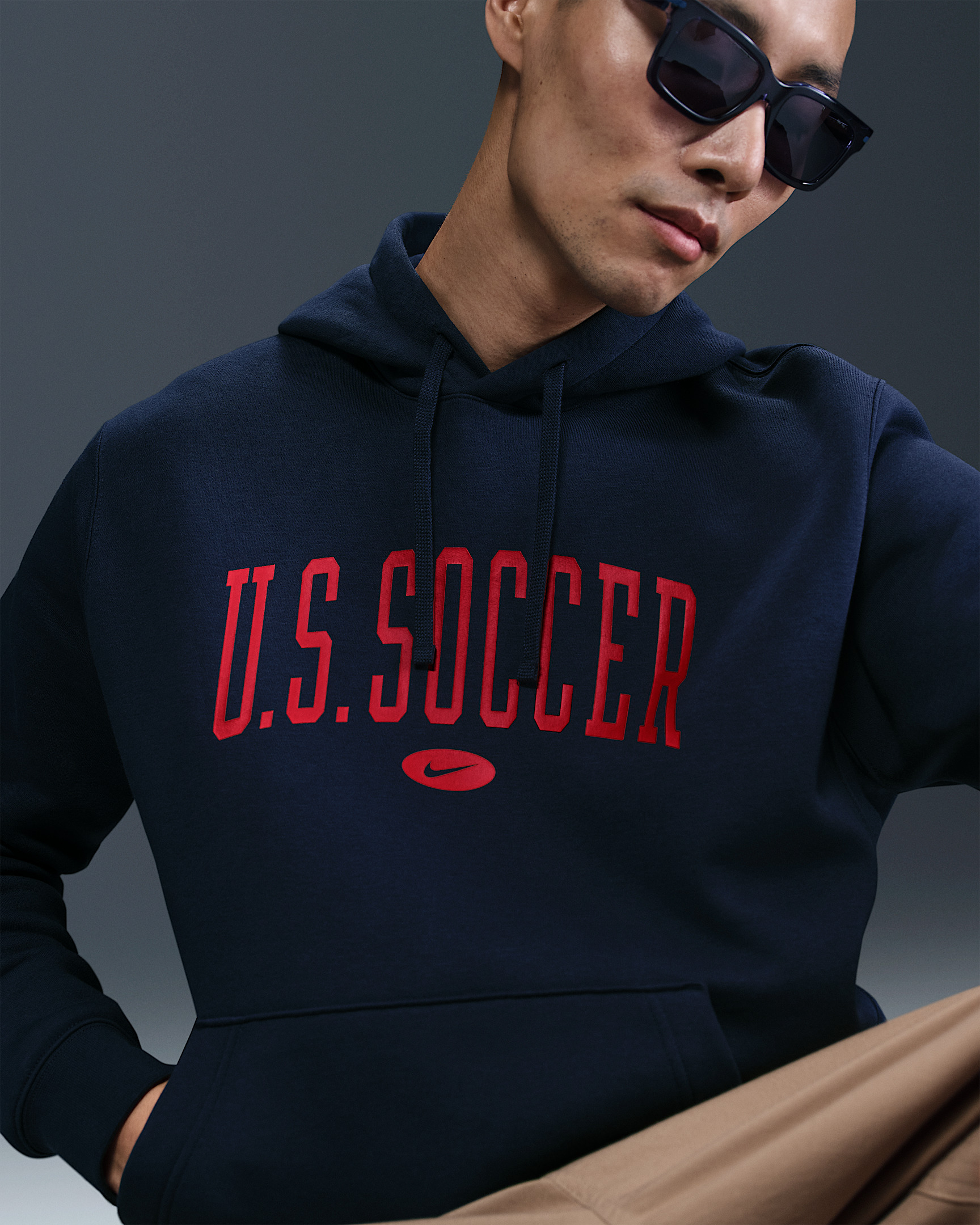 USA Club Men's Nike Soccer Pullover Hoodie - 3