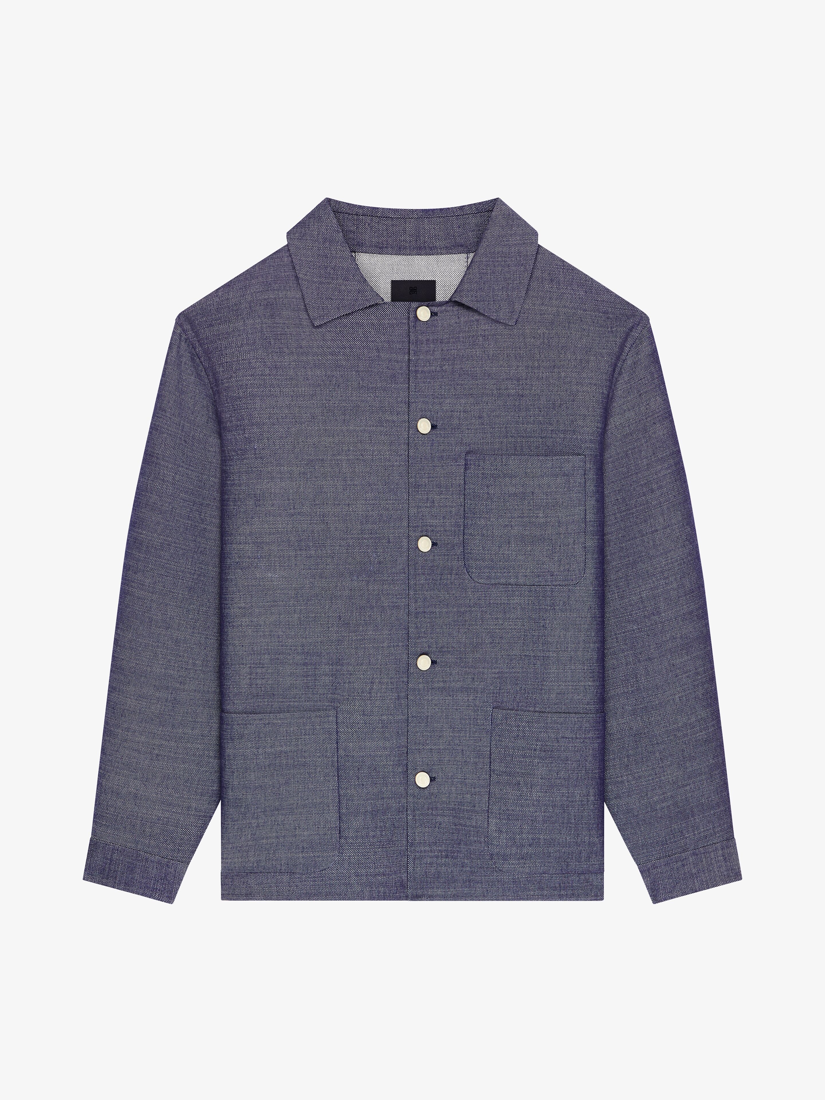 OVERSHIRT IN DOUBLE FACE DENIM - 1