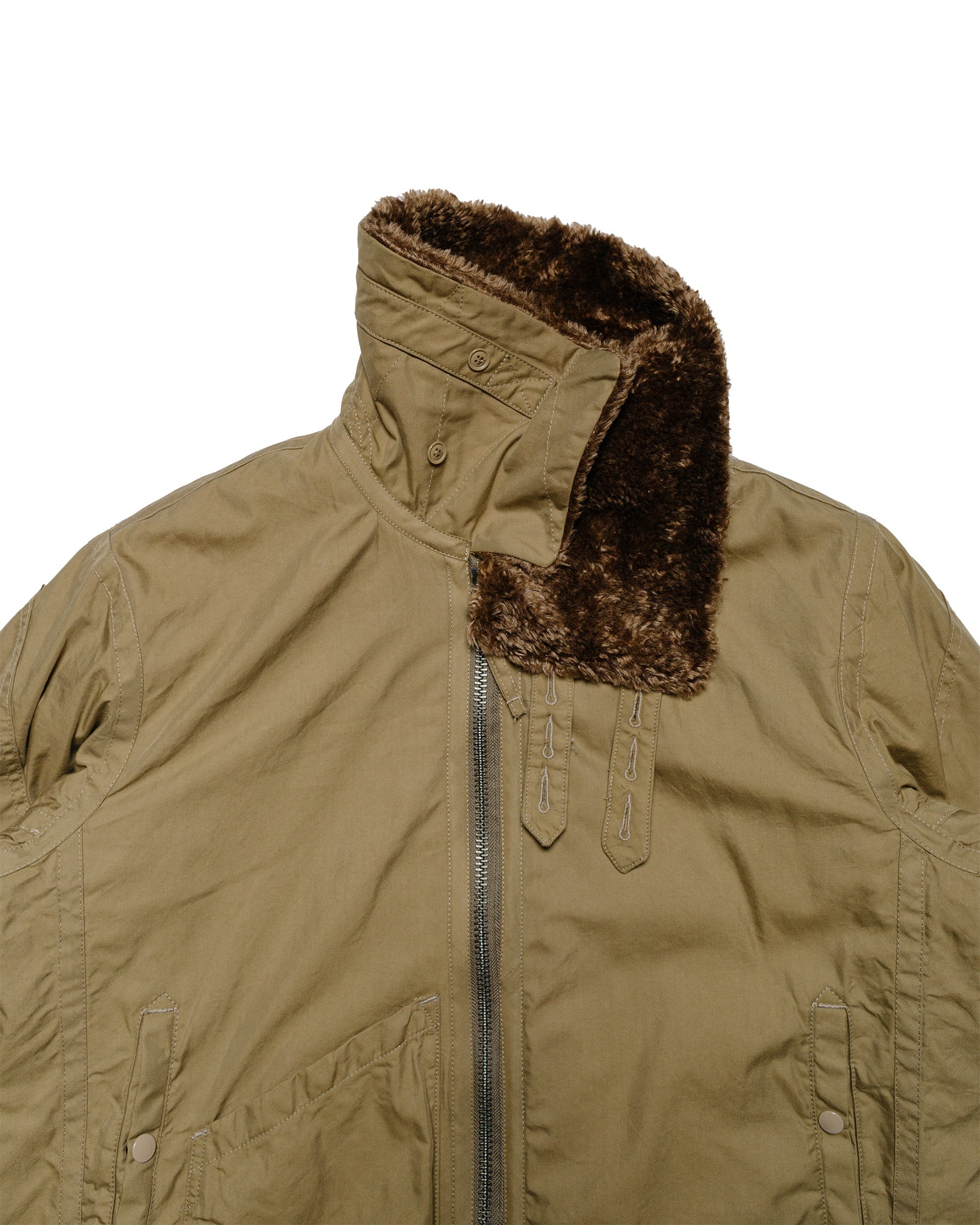B3 Jacket Khaki Nyco Twill - 7
