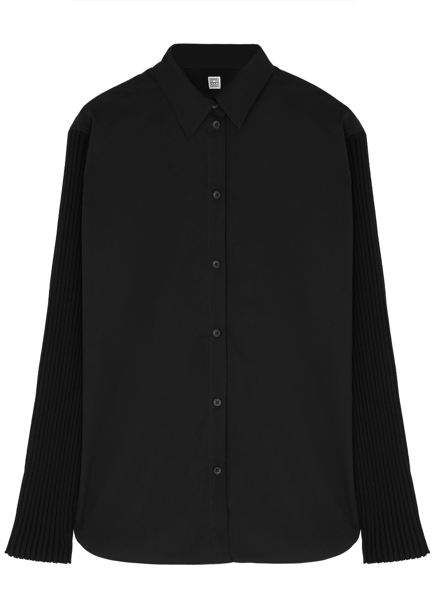 Panelled Lyocell-blend shirt - 1