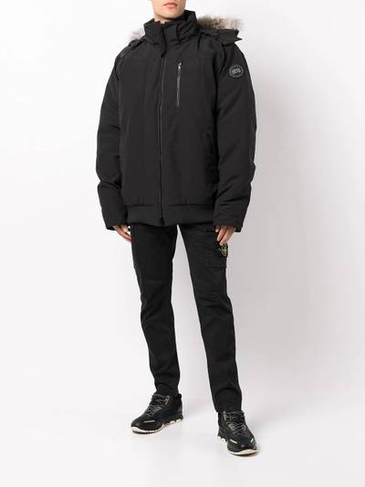 Canada Goose Black Label hooded parka jacket outlook