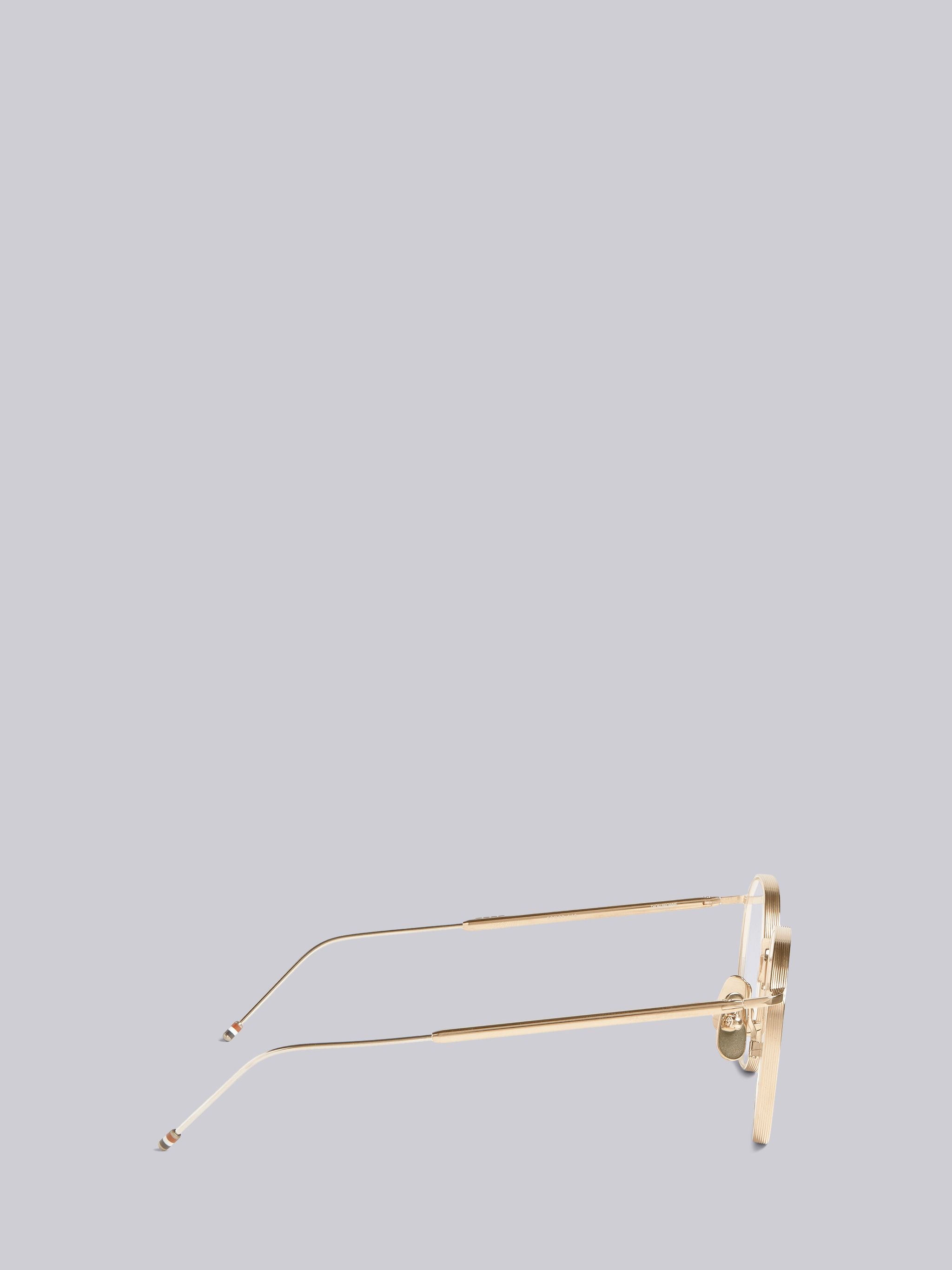 TB125 - White Gold Pantos Glasses - 3