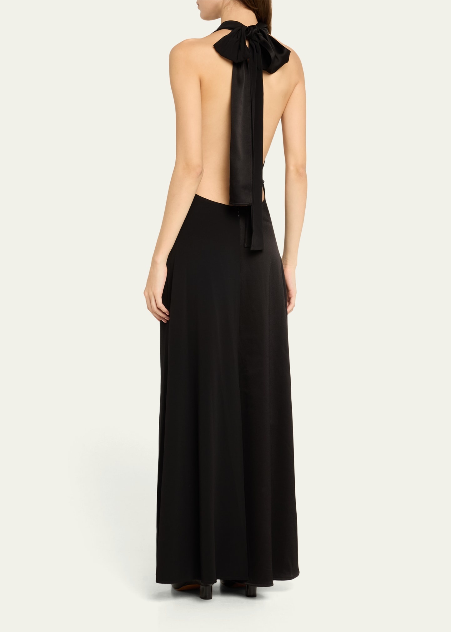 Long Combo Halter Gown - 3