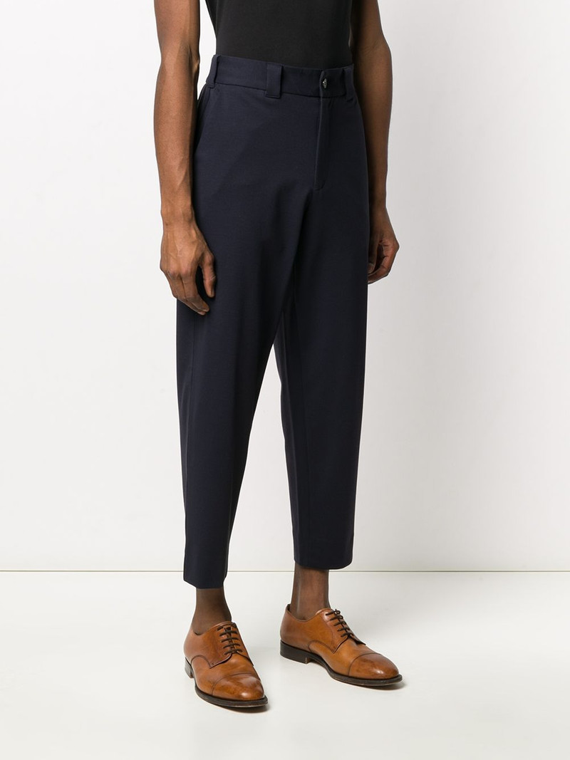 cropped tapered leg trousers 3