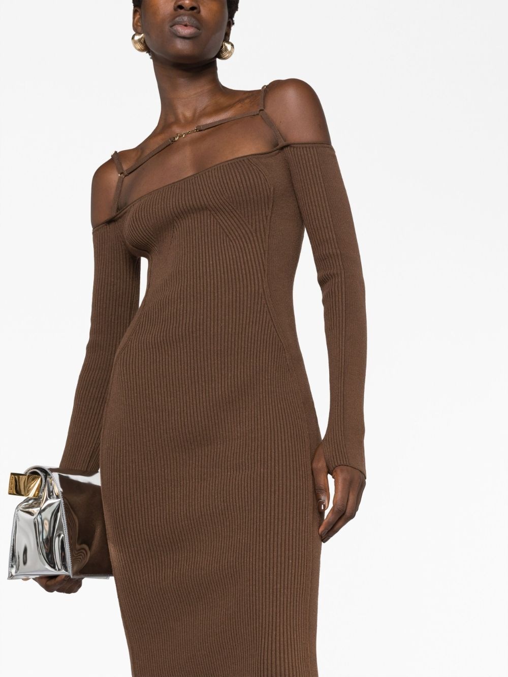 Jacquemus La Robe Gaua long dress - Brown