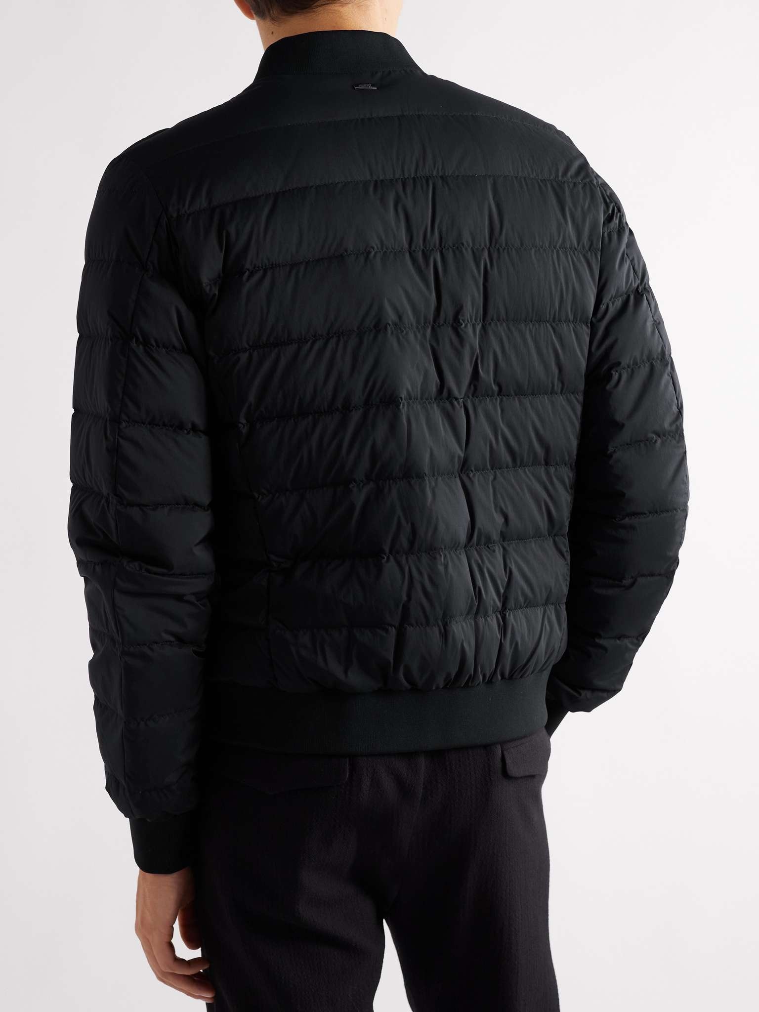 L'Aviatore Quilted Shell Down Bomber Jacket - 4