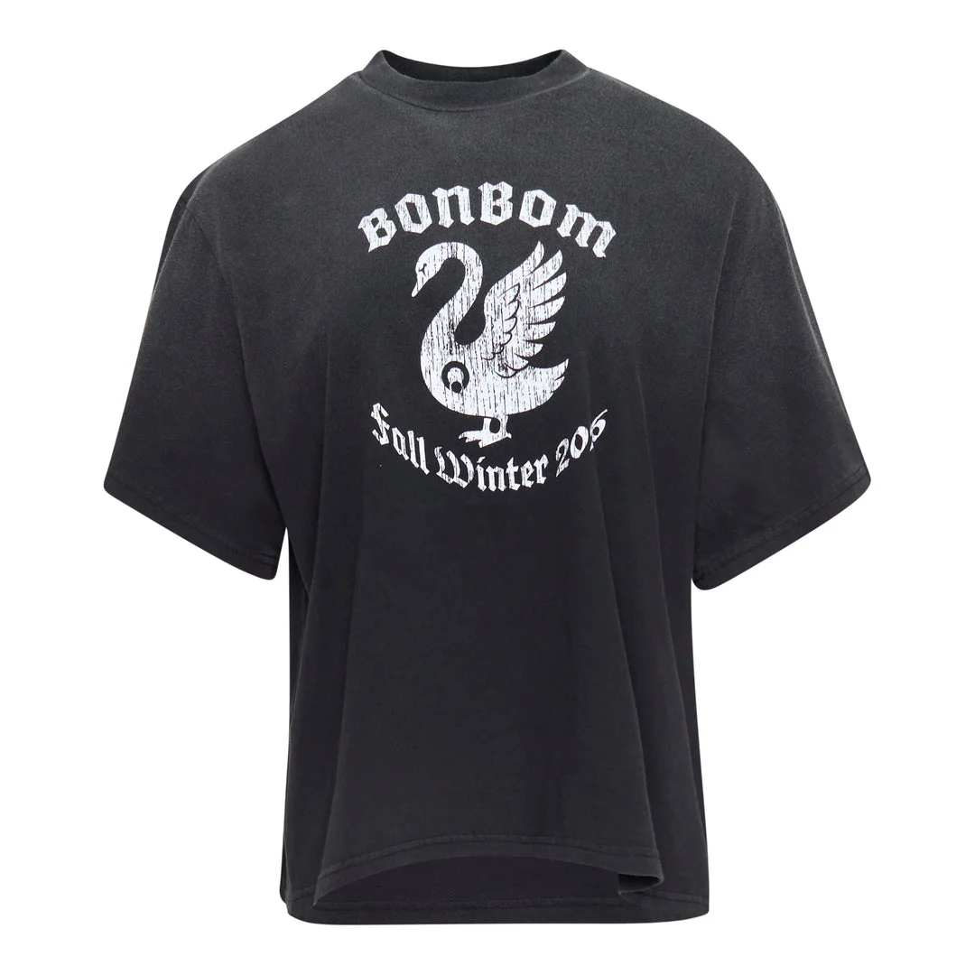 Swan Vintage Effect Tee - 1